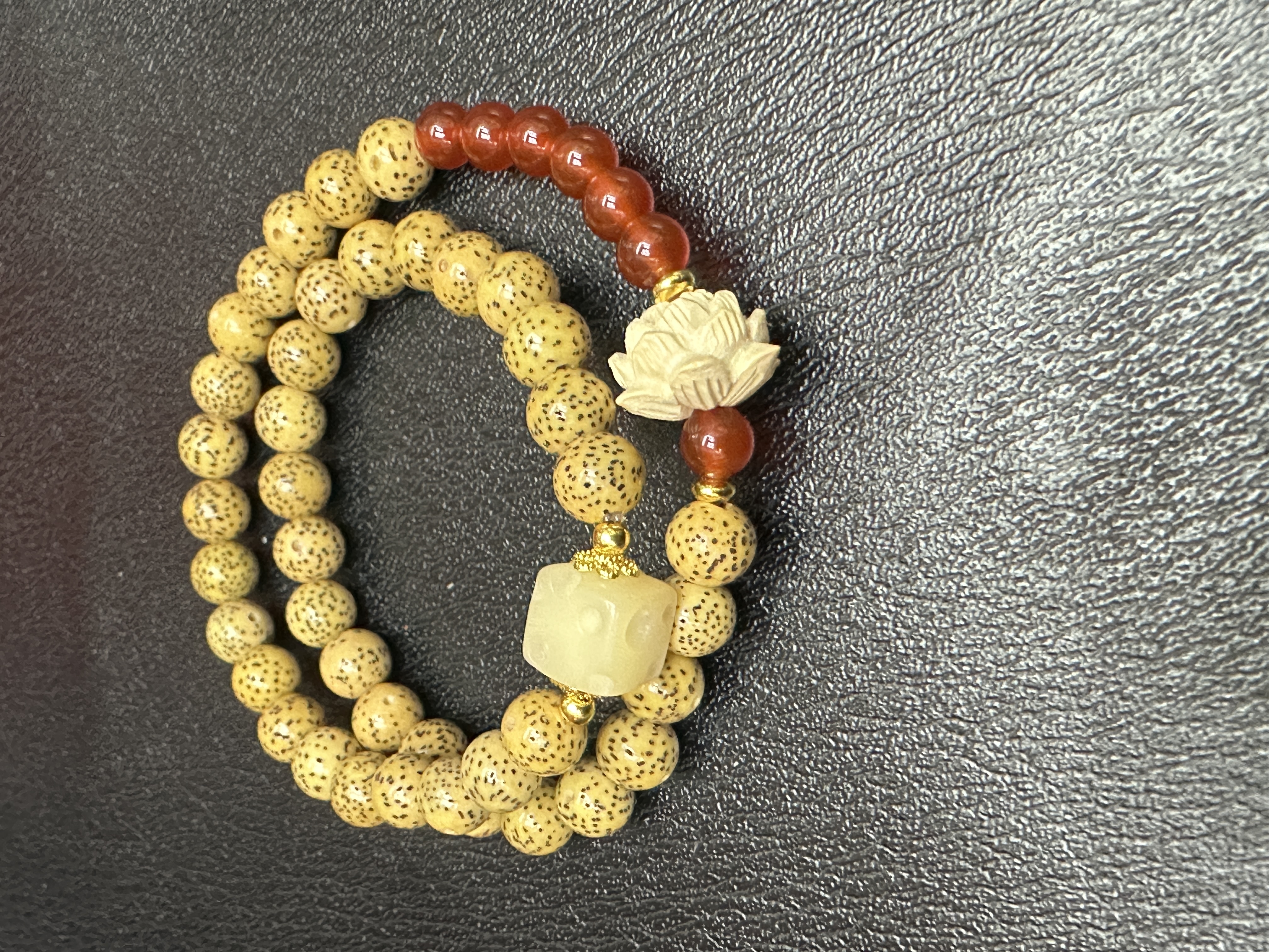 星月菩提念珠佛珠 莲花手串佛珠念珠