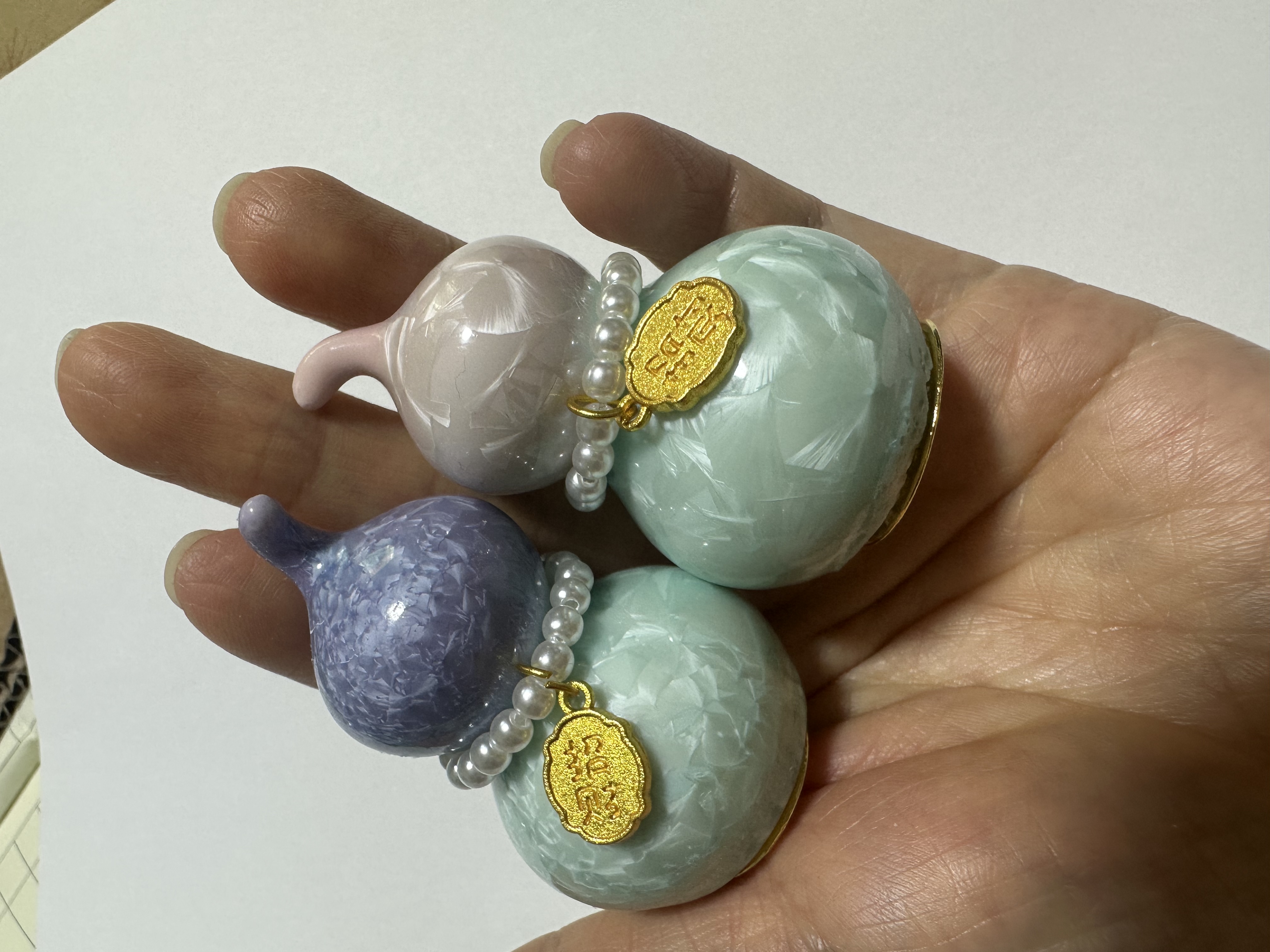 Ceramic gourd ornaments and gourd accessories bring both good fortune and prosperity Item Picture