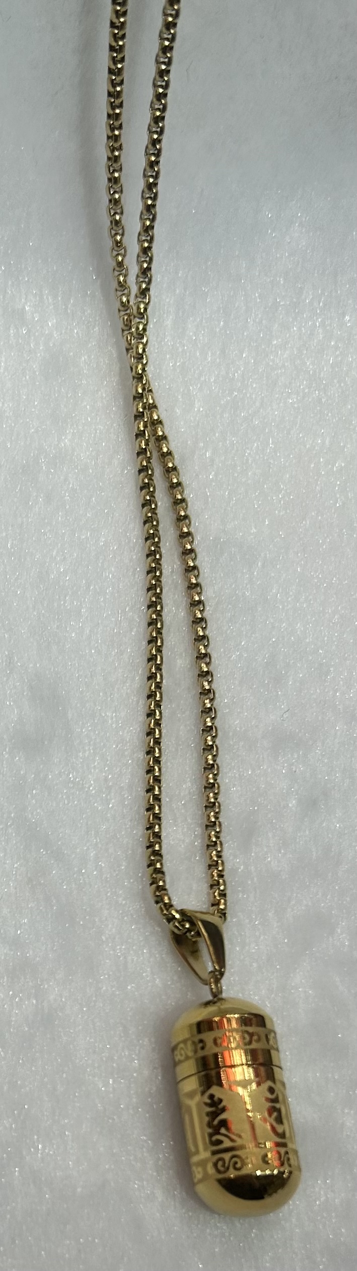 钛钢楞严咒挂件男女士项链产品图