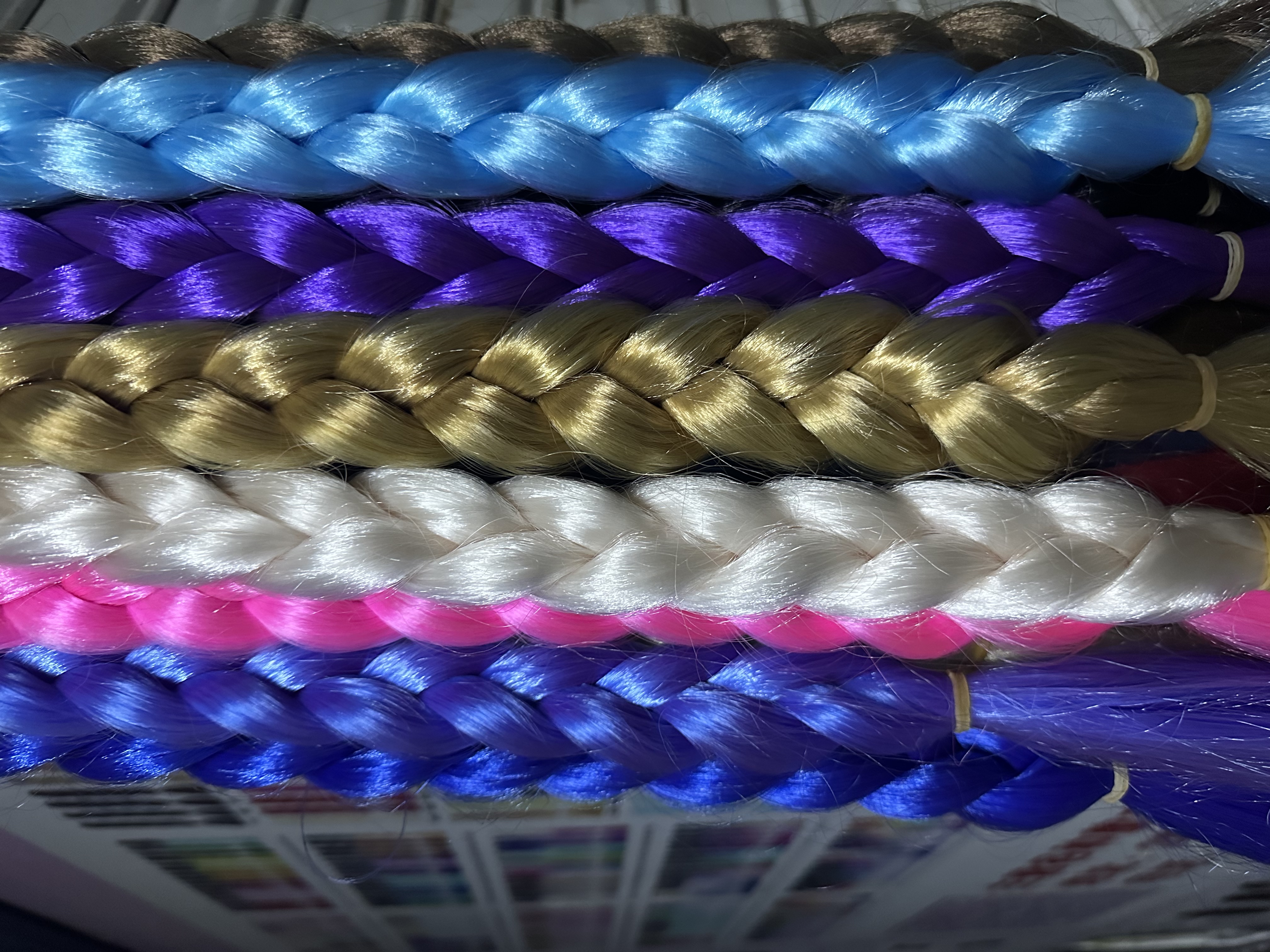 Colored braids for wigs details Picture