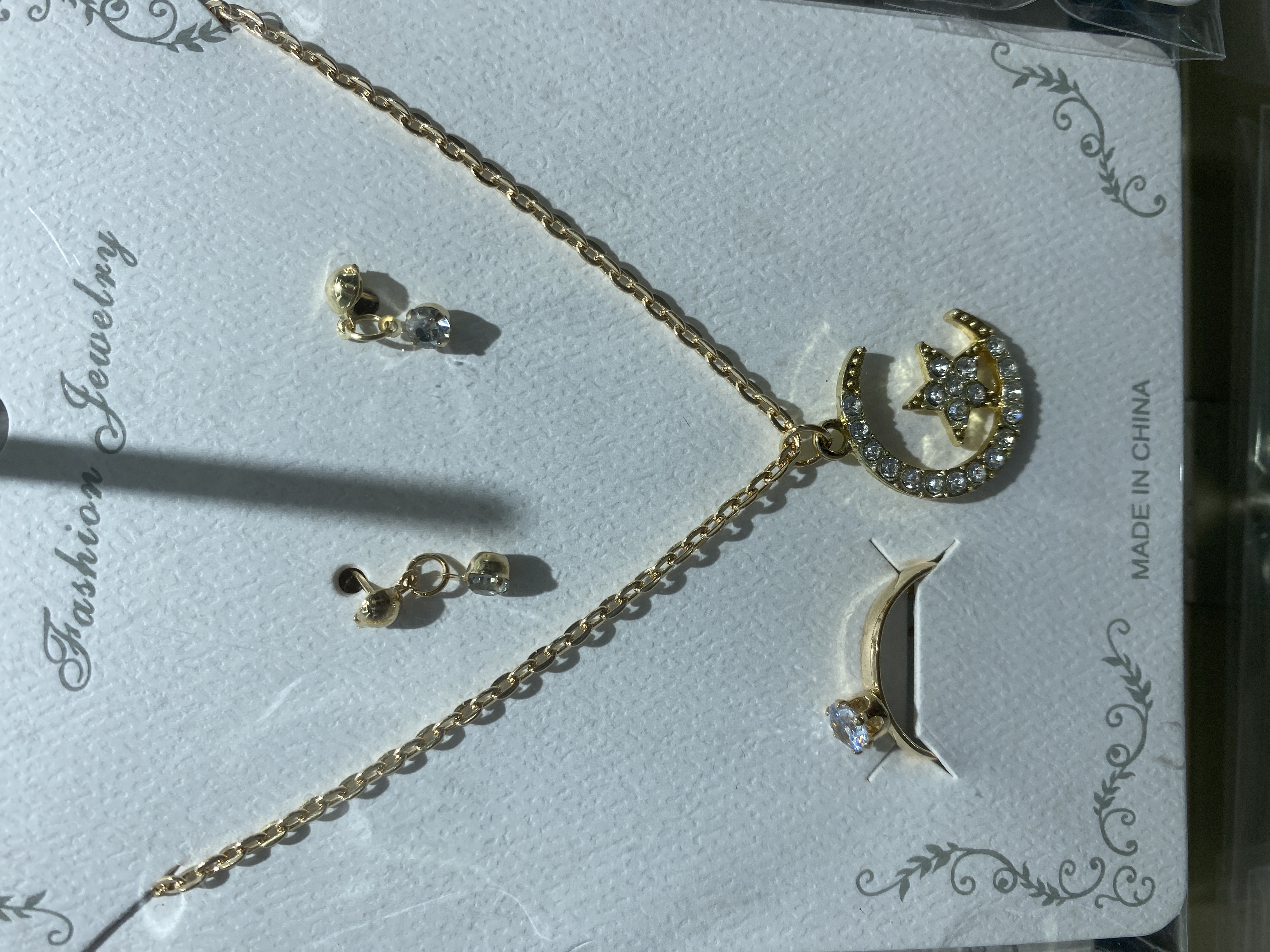Alloy Moon and Star set