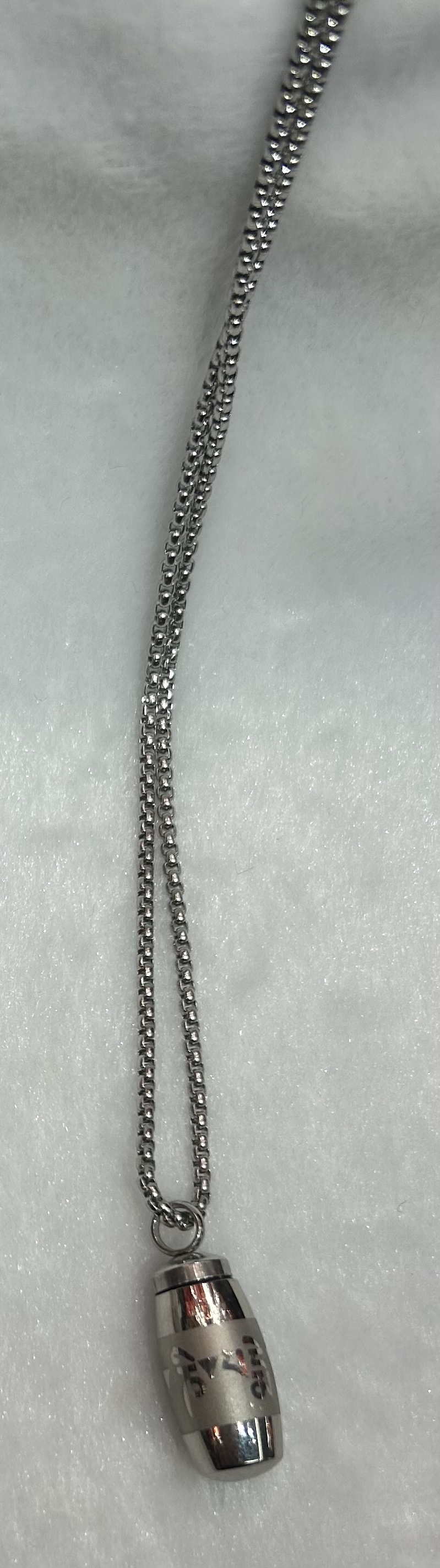 钛钢楞严咒挂件男女士项链细节图