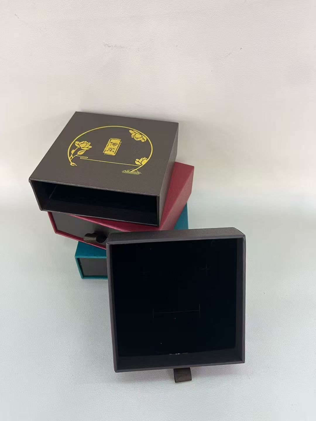 古风传承抽拉手镯戒指吊坠纸盒首饰包装盒悬浮盒绒布手镯盒欧美收纳珠宝盒古风手链包装盒