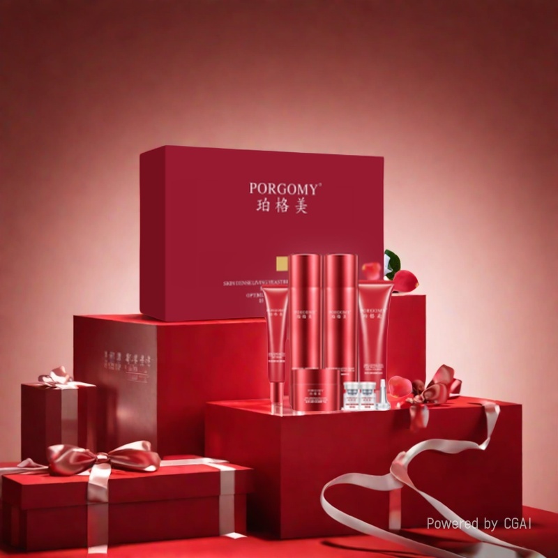 Puge Mei's Active Yeast Beauty 7-piece Set for Pregnant Women is a hydrating and moisturizing cosmetic set with Hyaluronic acid Active peptides