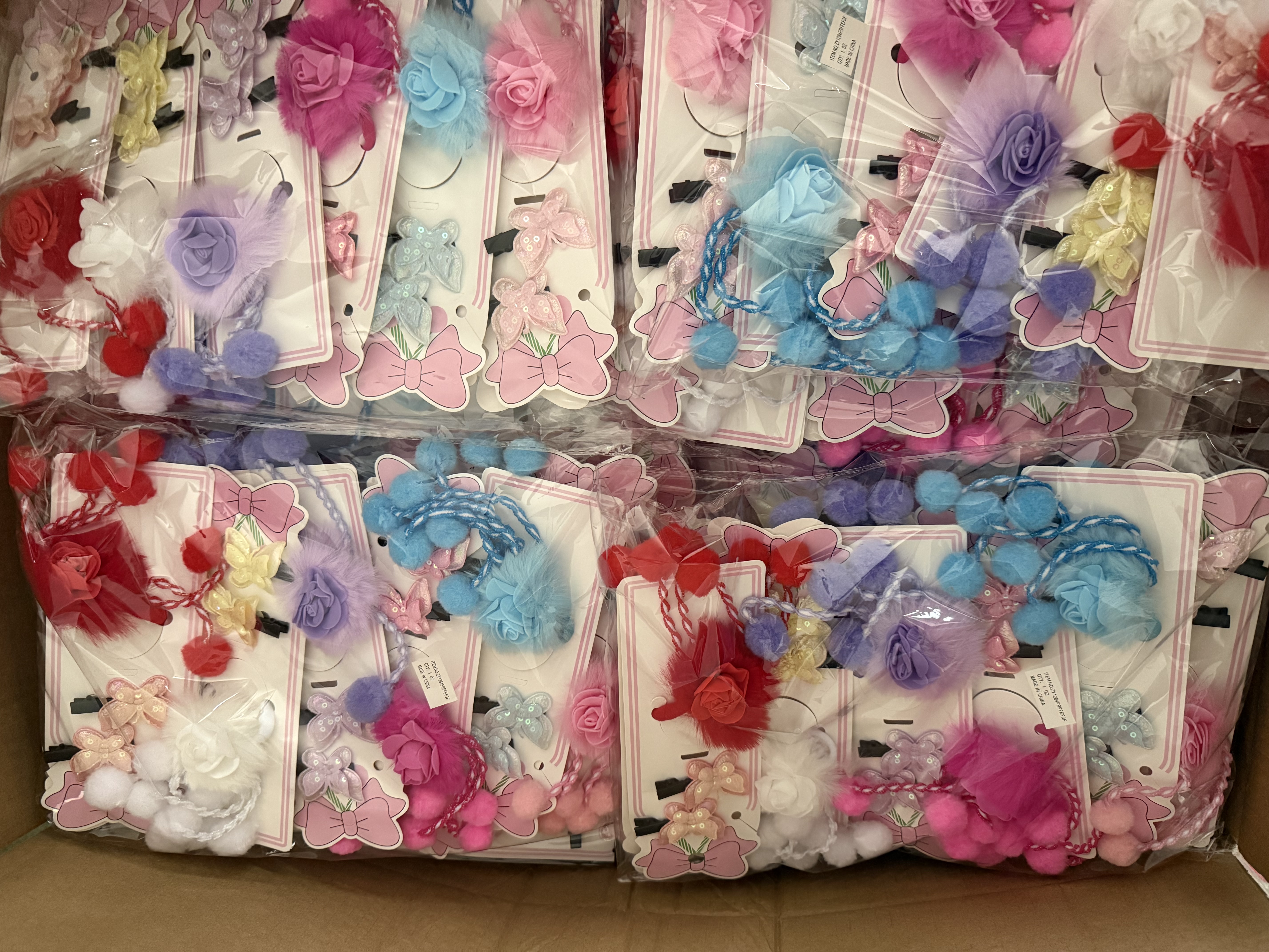 汉服假发发饰婴儿发带儿童夏季可爱发夹假发对夹钩织装饰品产品图