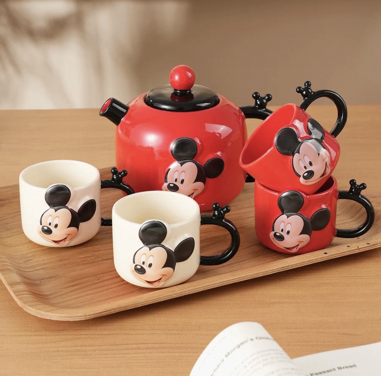 Disney Ceramic Teapot 2025 New High Appearance Level Tea Set Gift Box details Picture