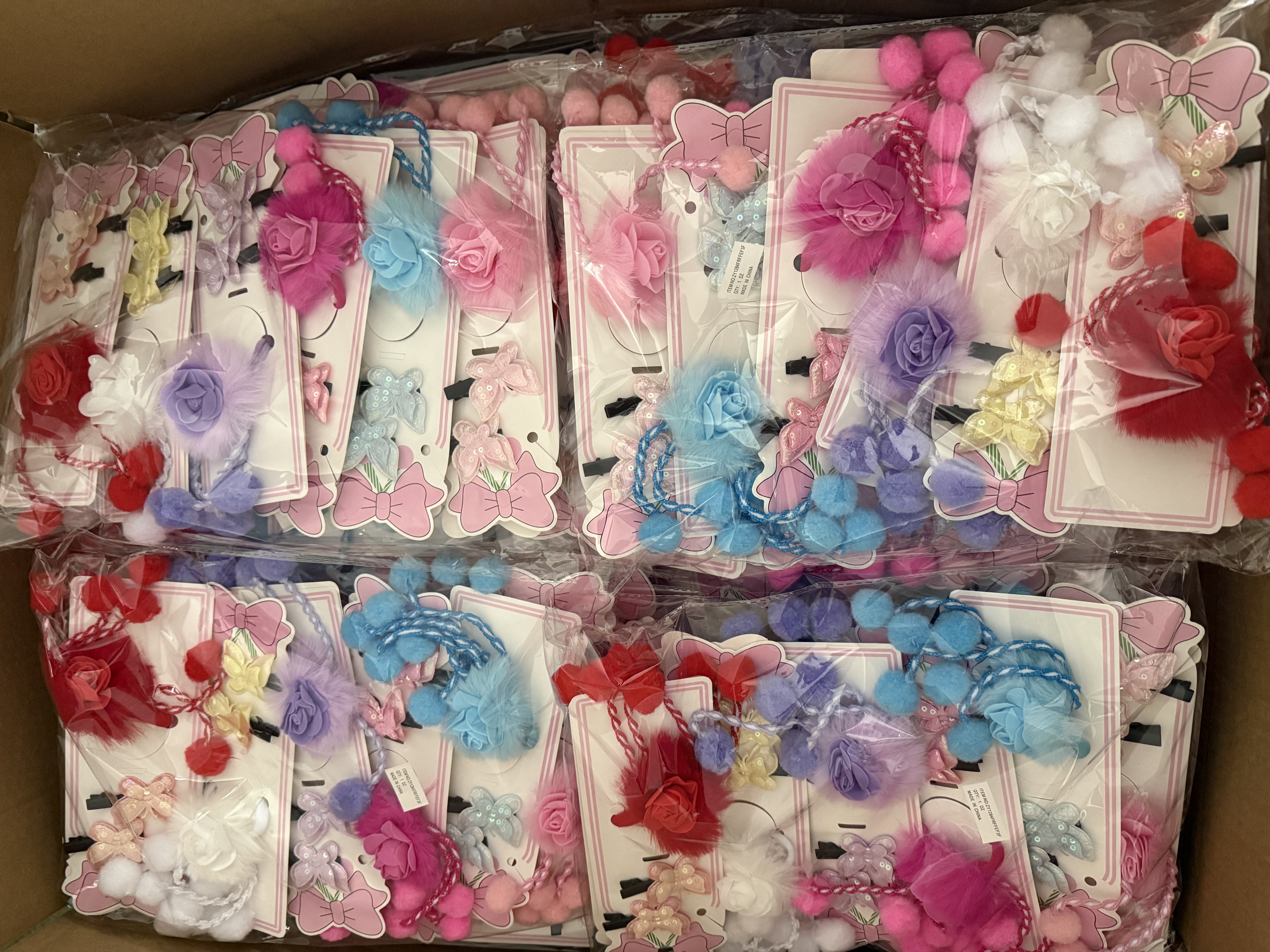 汉服假发发饰婴儿发带儿童夏季可爱发夹假发对夹钩织装饰品