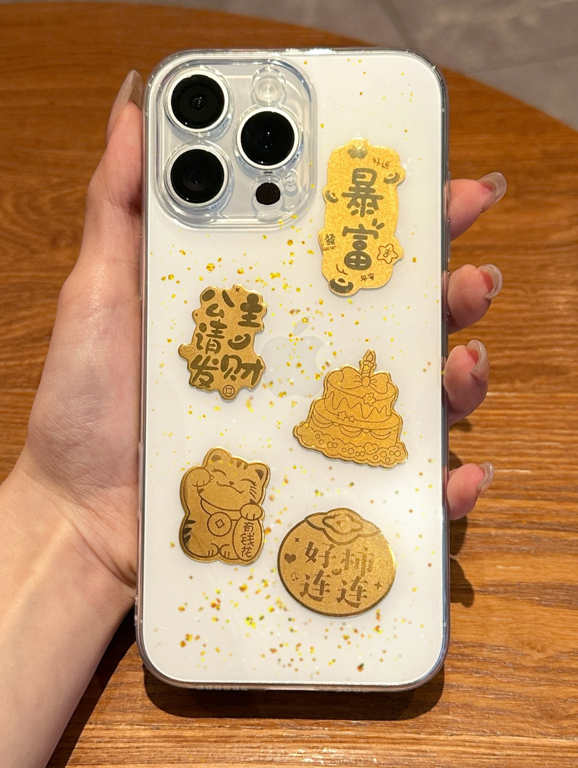 足金999黄金手机贴