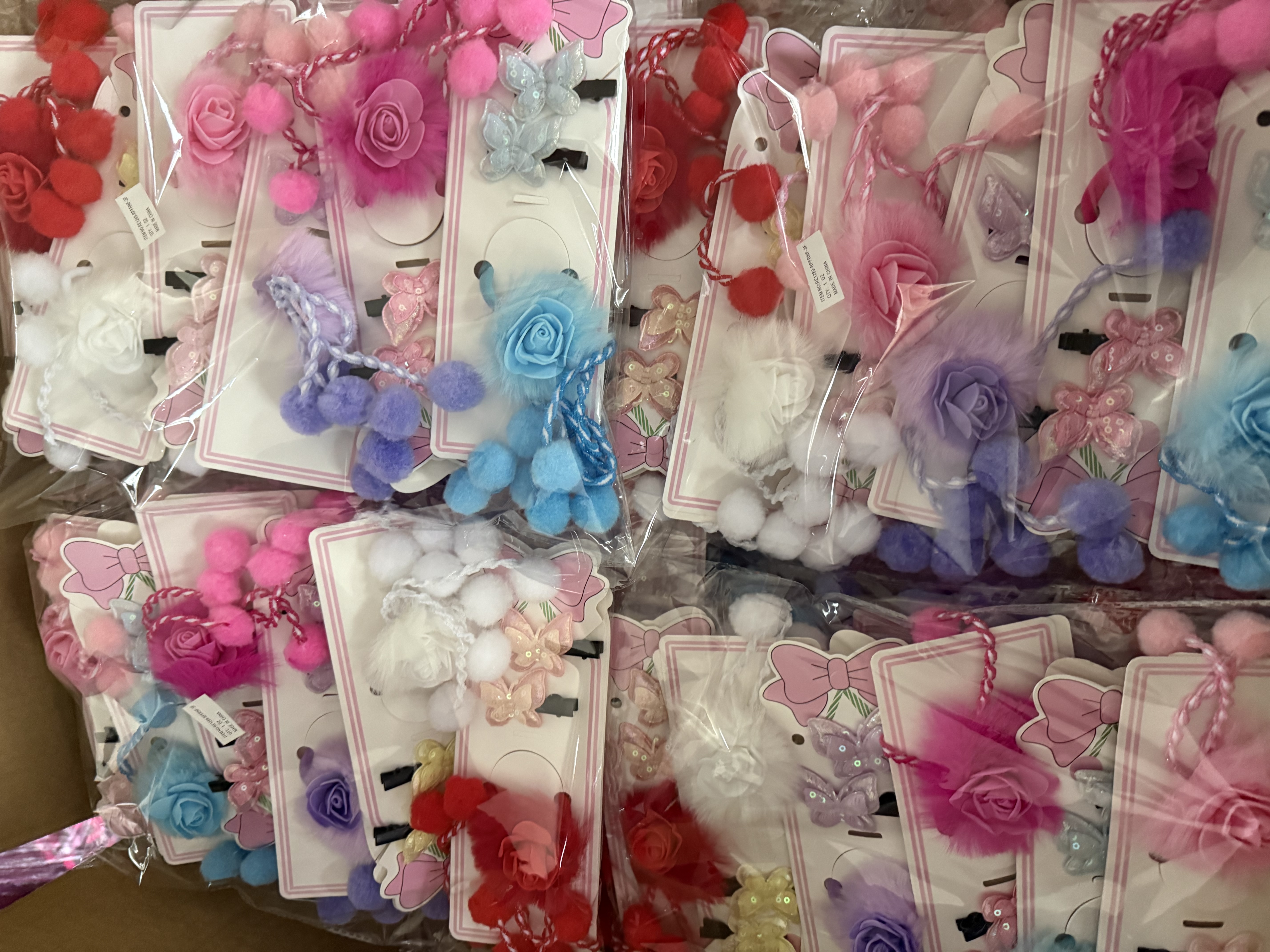 汉服假发发饰婴儿发带儿童夏季可爱发夹假发对夹钩织装饰品细节图