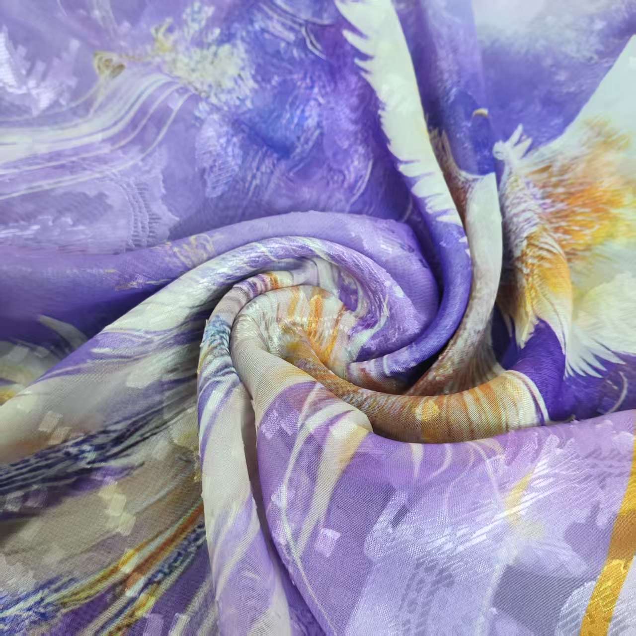 Jinfeng New Chinese-style National style versatile shawl and Scarf Cut Flower Long Scarf 70*180 detail image 3
