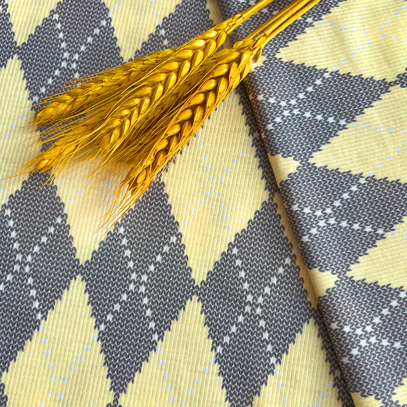 Diamond-shaped knitted fabric details Picture