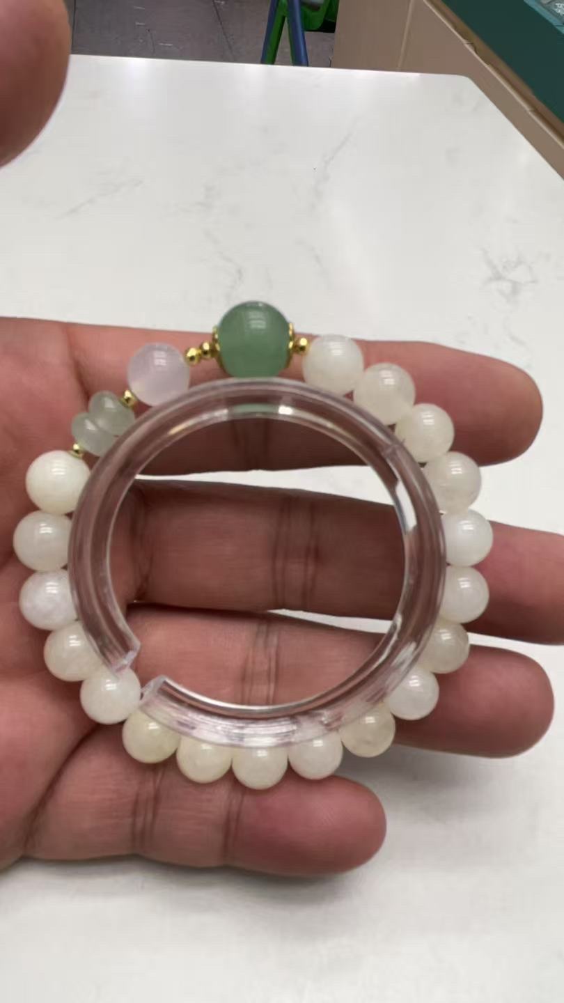 缅黄玉手串配件手工饰品配件手串装饰品配件配搭配件 玉手串简单搭配