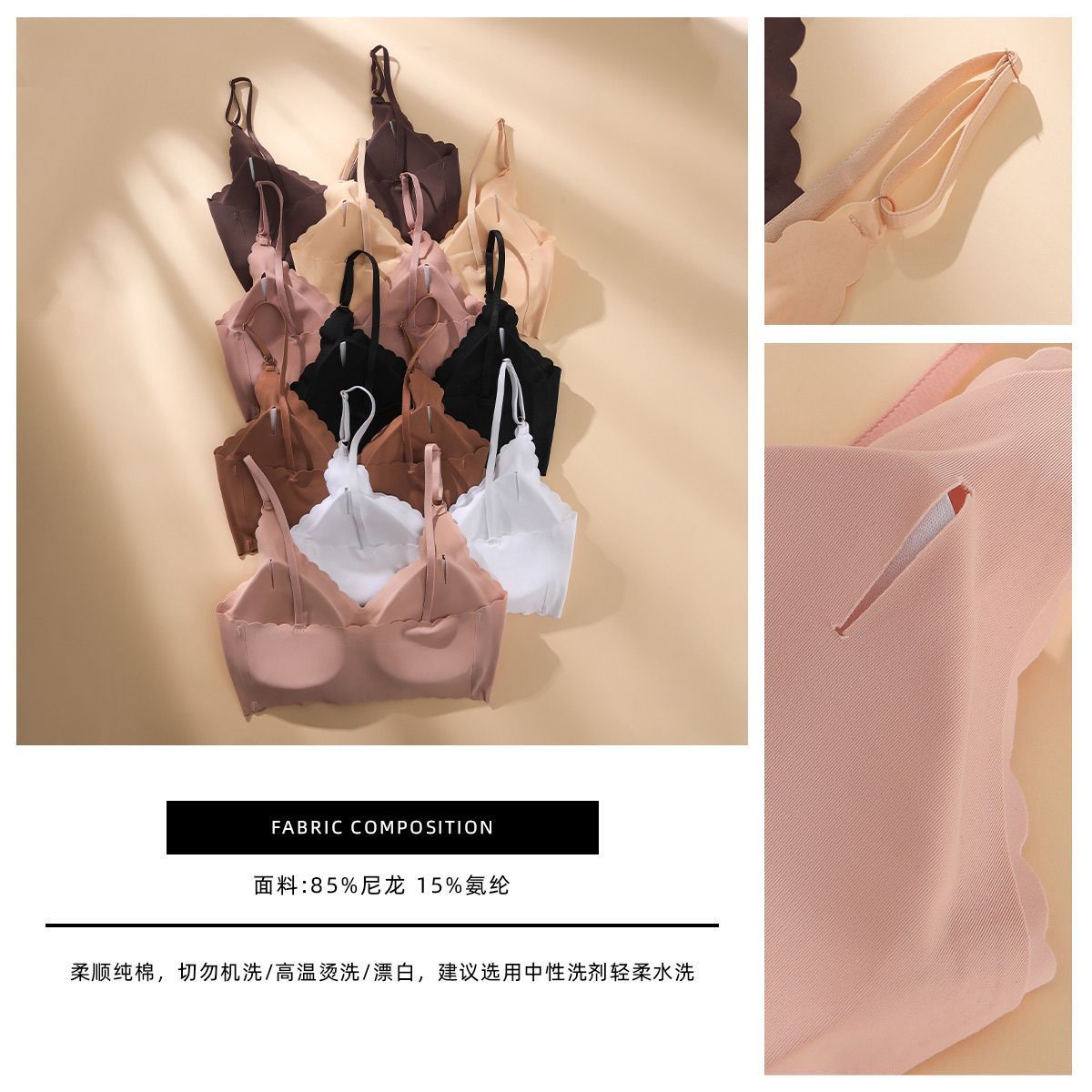 Ice Silk Summer rims Free Girls' sports vest Bra, Light and thin Ice Silk Beautiful Back underwear, oversized ultra-thin underwear for chubby girls, Ice Silk Seamless Application Scenario