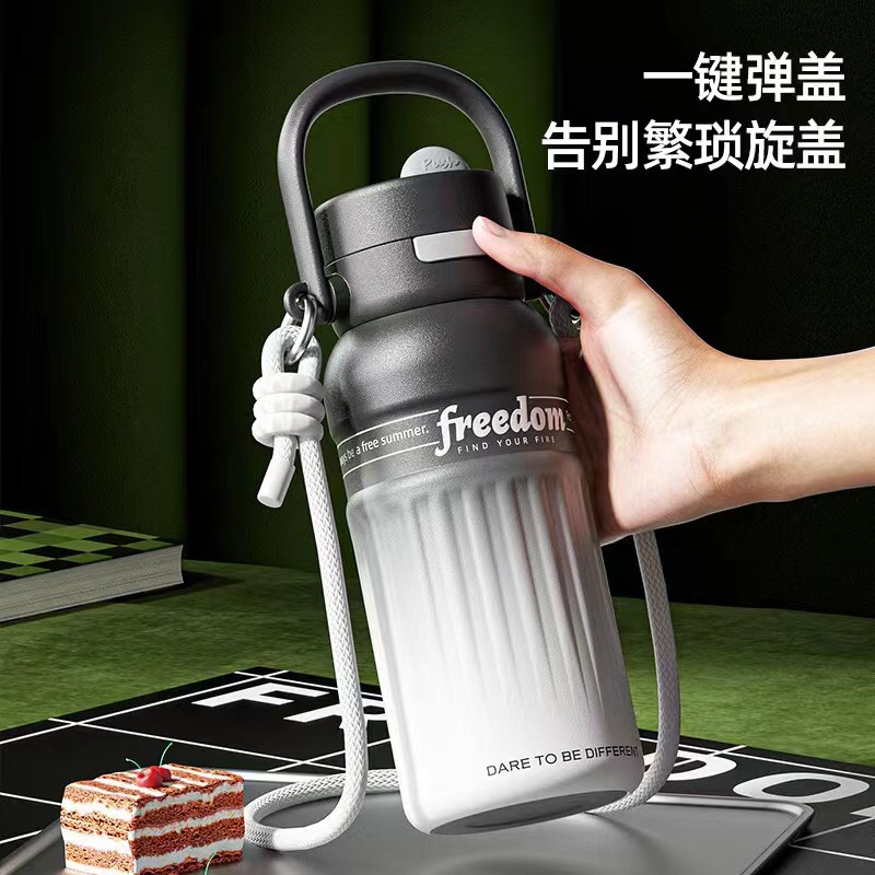 新品竖纹背带提手杯
—XDFZY5532
—40装 700ML保温杯水杯杯子细节图