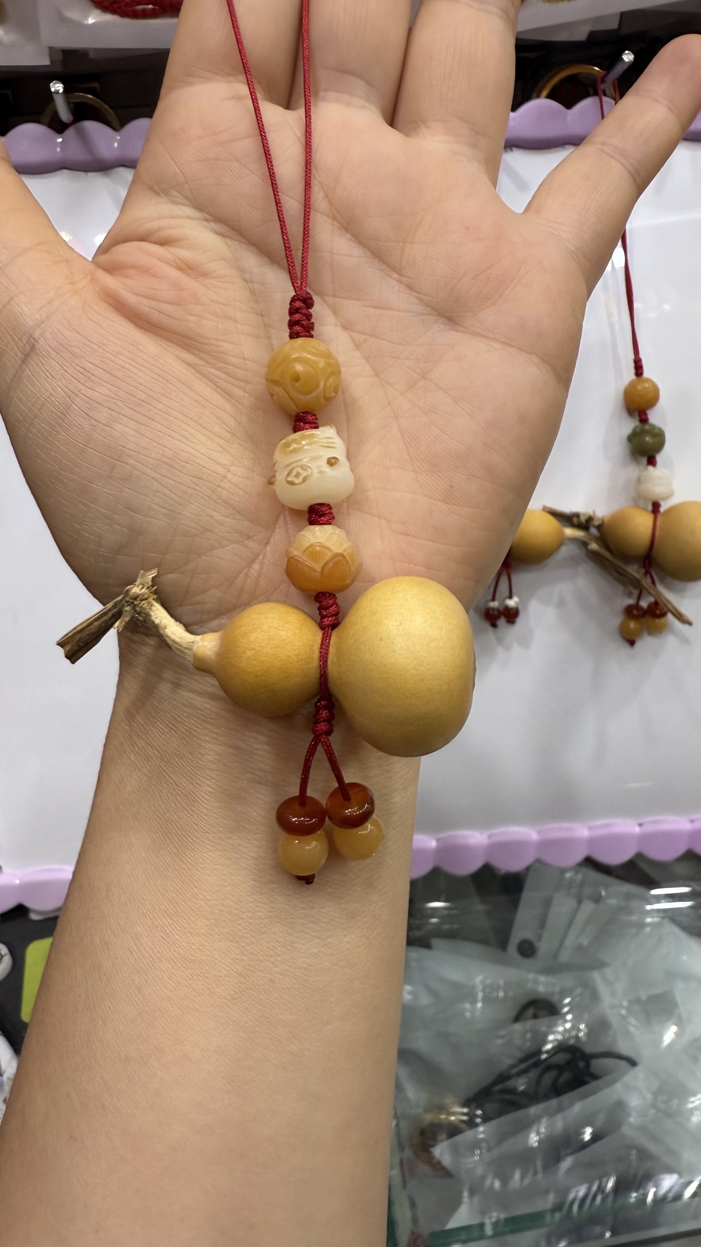 天然葫芦 diy 手工制作文创产品批发小美葫芦钥匙扣