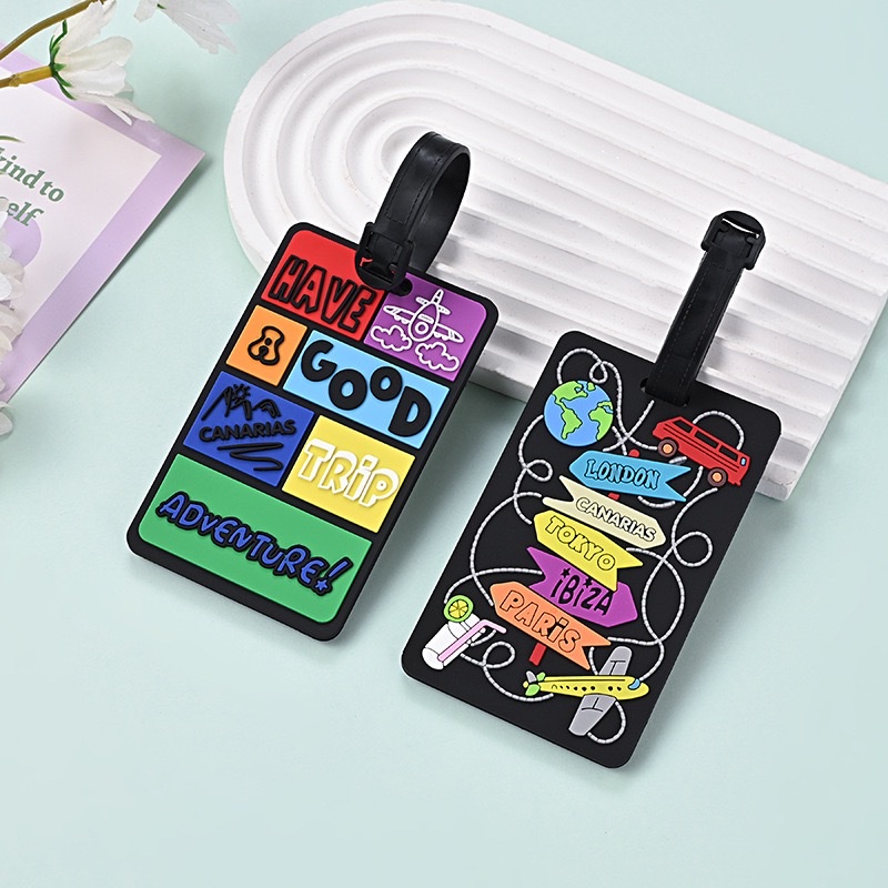 Soft silicone PVC luggage tags, boarding passes detail image 13