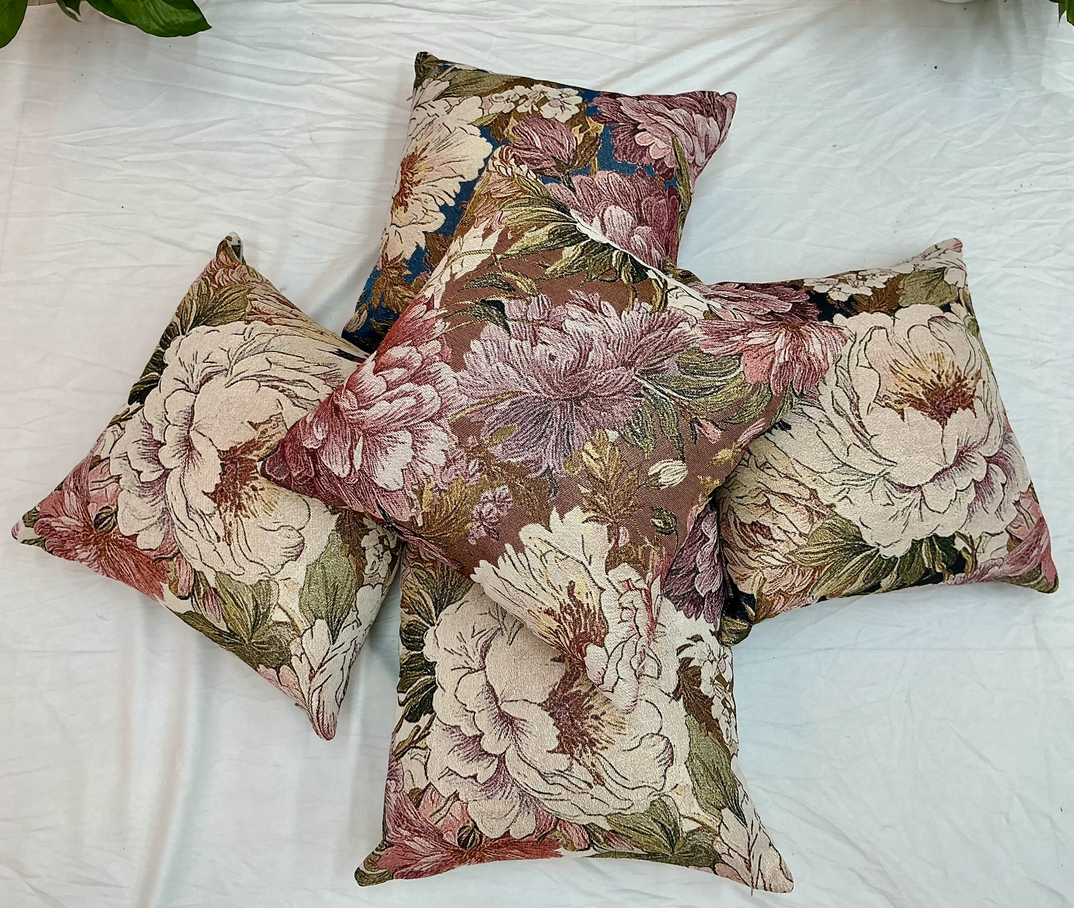 提花面料，双面靠垫套，尺寸45×45