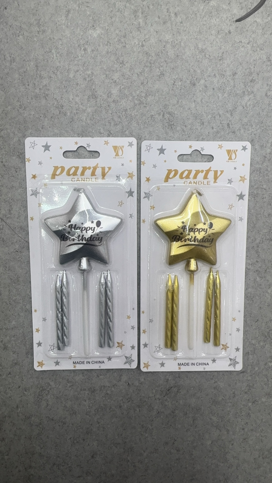 新款造型各国语言爱心气球五角星生日快乐蜡烛