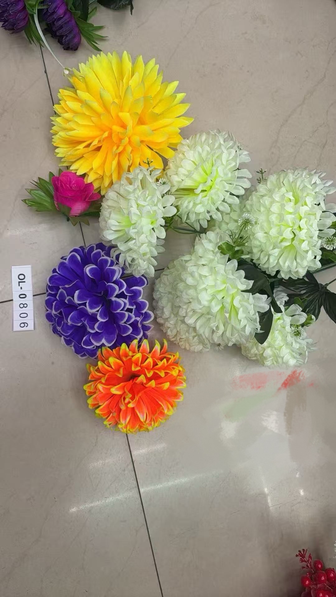 春天花园仿真花掃墓用塑膠花硅胶人造花装饰摆设