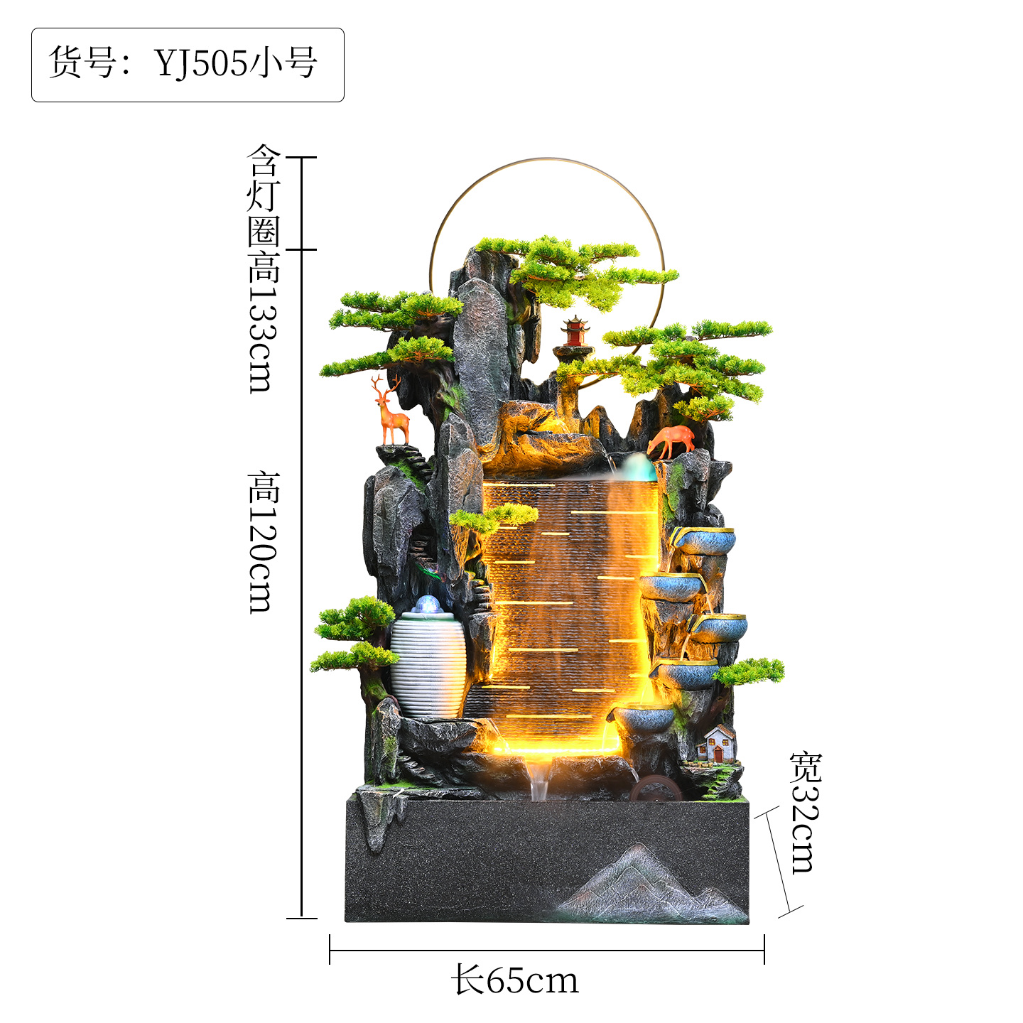 Resin flowing water bonsai, atomized artificial rockery, flowing water curtain wall screen, air humidifier, resin flowing water courtyard water curtain, garden decoration, courtyard decoration screen, garden stone carving screen, courtyard decoration, garden decoration Application Scenario
