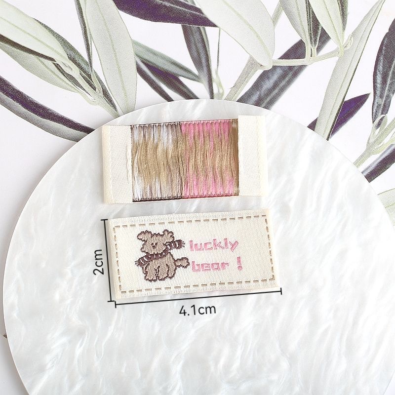 Cute little animal fabric labels, fabric stickers, woven labels, diy decorative bags, hair bands, decorative patches, sewing accessories Specification image