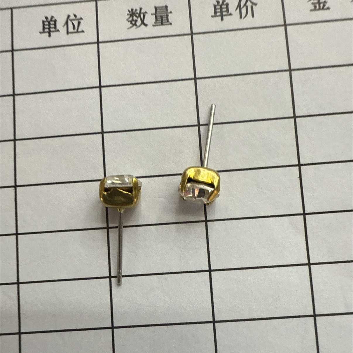耳针，6mm、水钻，铜爪，钢针。一包1000颗详情图8