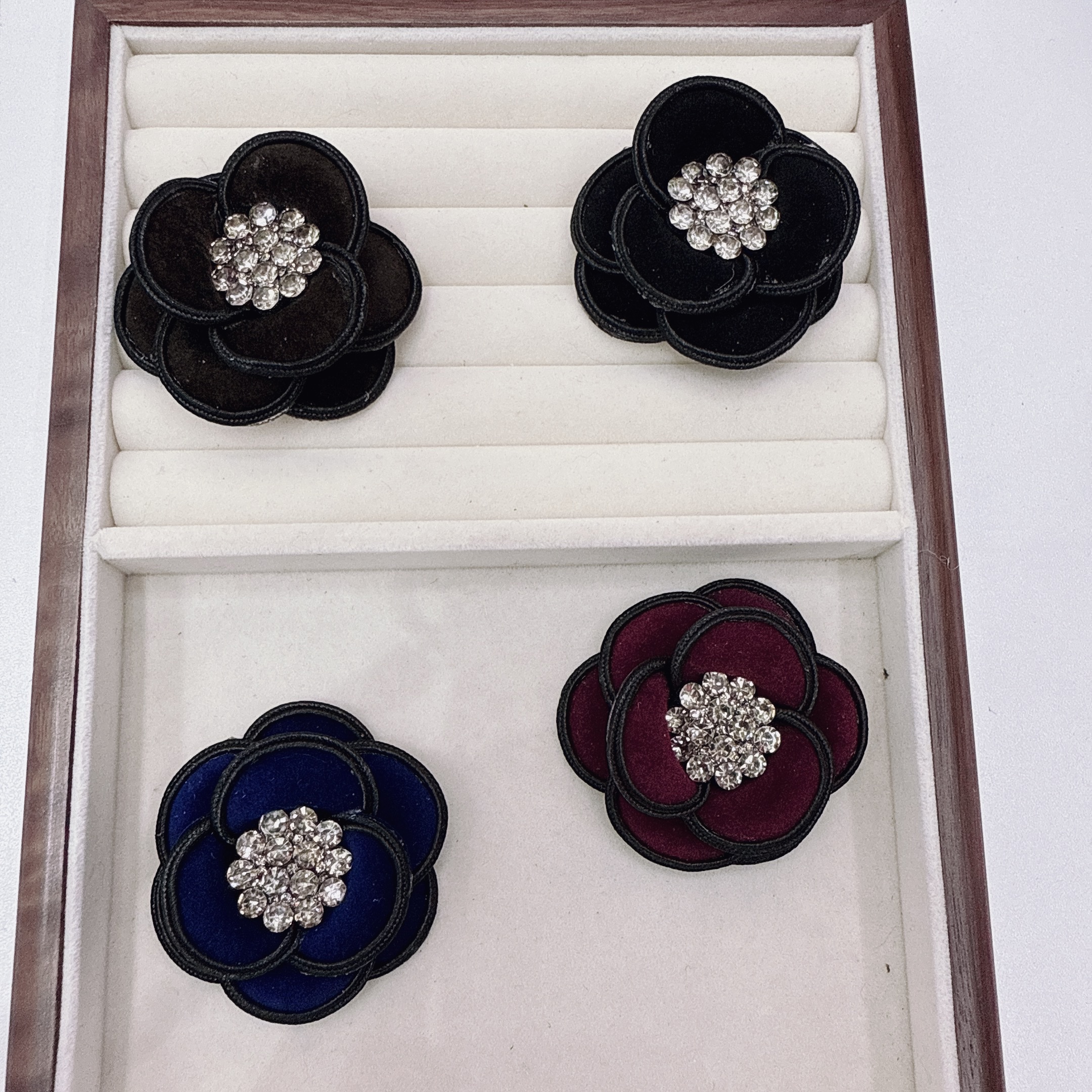 山茶花   布艺   钥匙扣   包挂diy