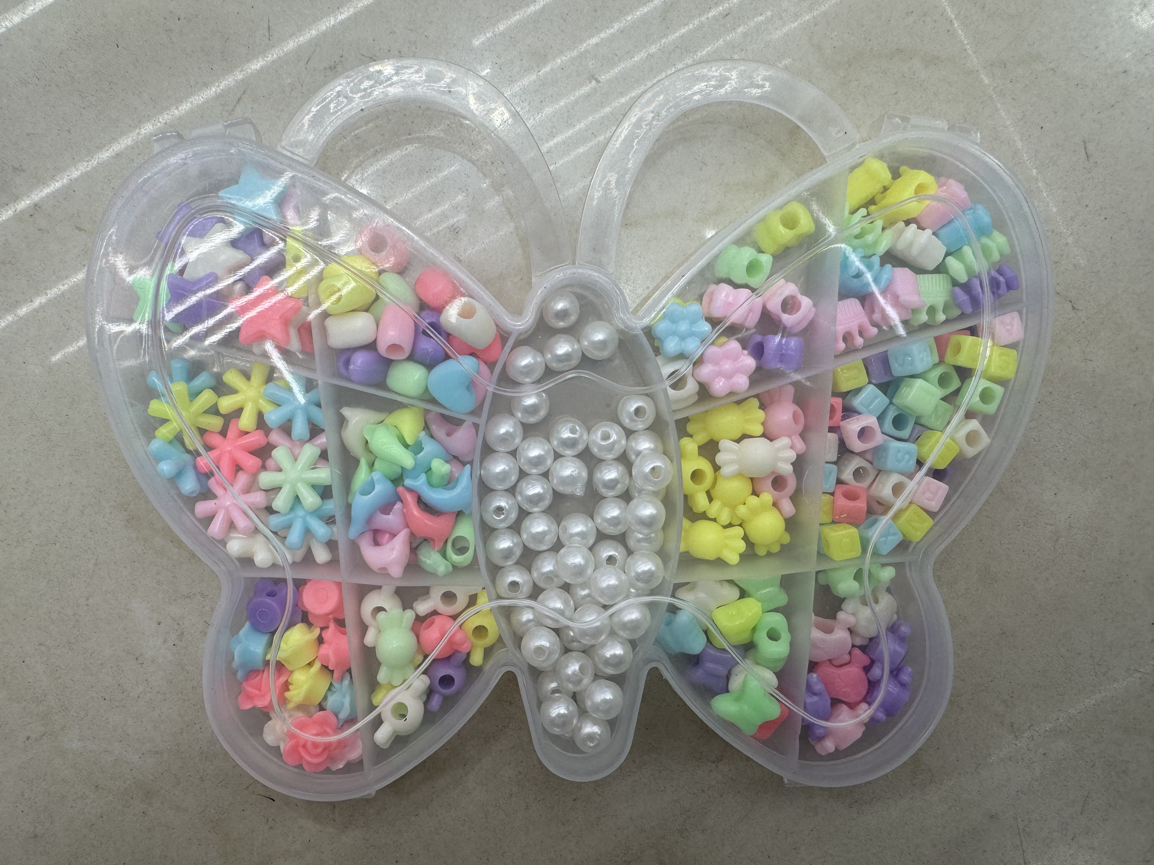 串珠拼豆豆手链diy材包玩具珠子套装多色手工制作材料儿童创意礼品手链diy材包珠子套装