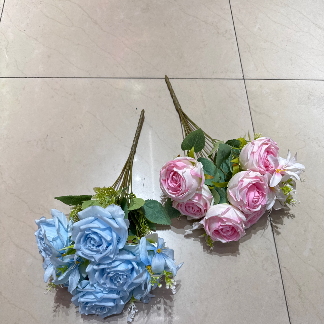 7头组合花仿真花要掃墓用的塑膠花硅胶人造花仿真花河北详情图3