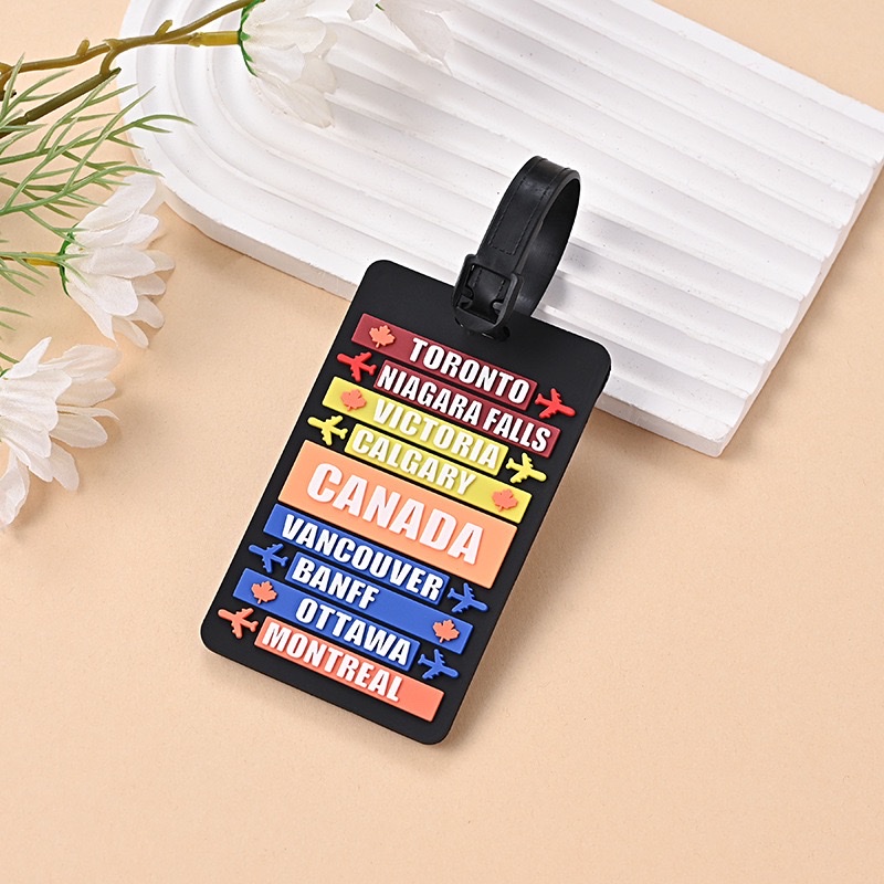 Soft silicone PVC luggage tags, boarding passes detail image 5