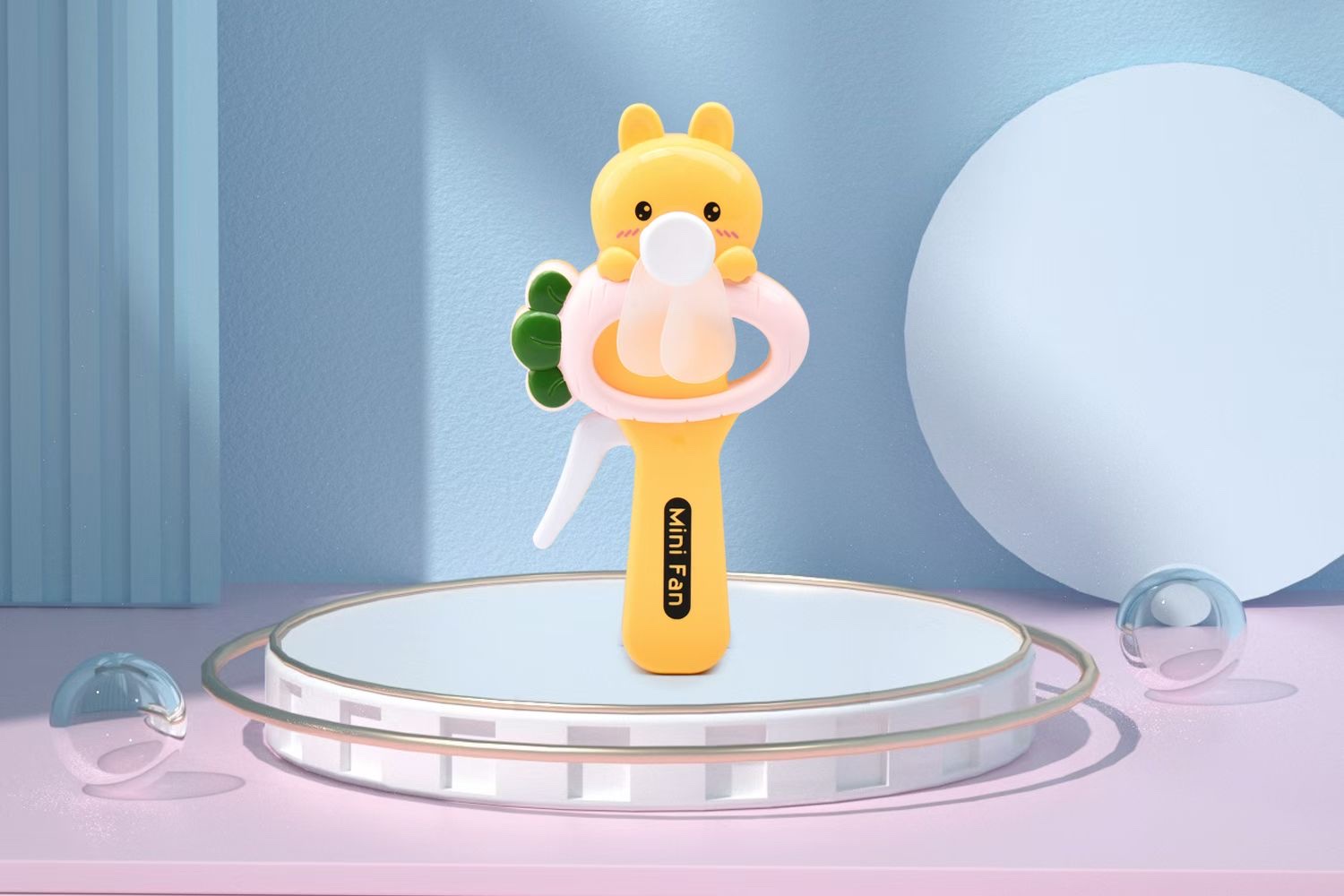 2026年新款萝卜兔子迷你手压小风扇  单头迷你手压小风扇  手持小风扇 详情图8