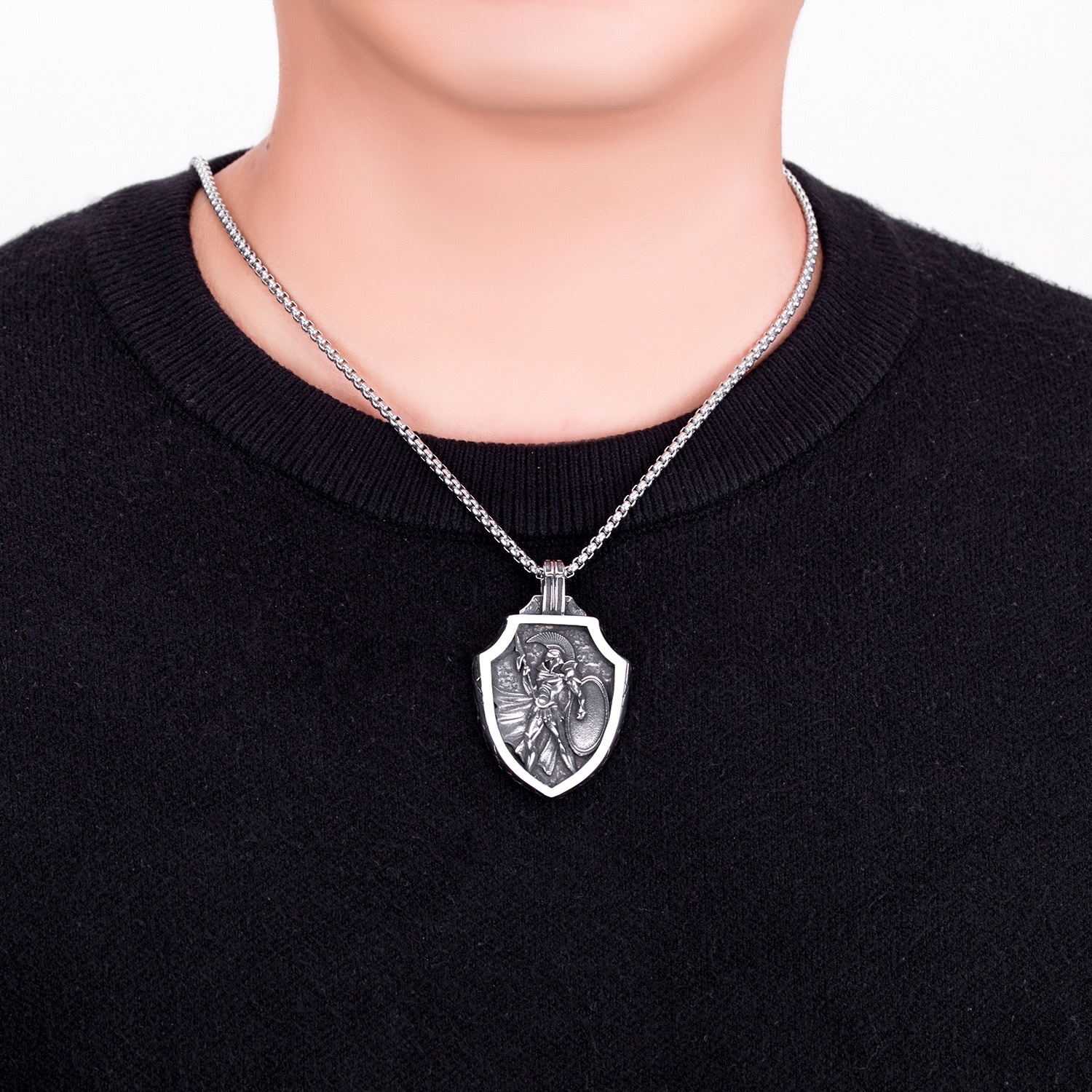 Stainless steel necklace, fashionable jewelry, simple and versatile, men's and women's long trendy accessory, stainless steel necklace detail image 5