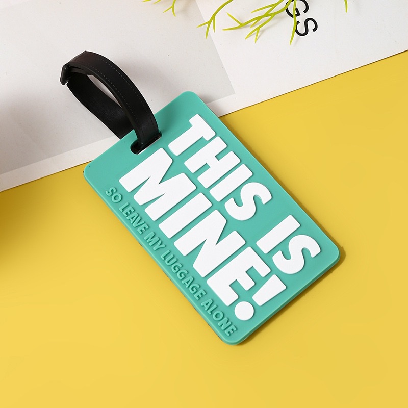 Soft silicone L-glue PVC luggage tags, boarding passes, bag hangers detail image 3
