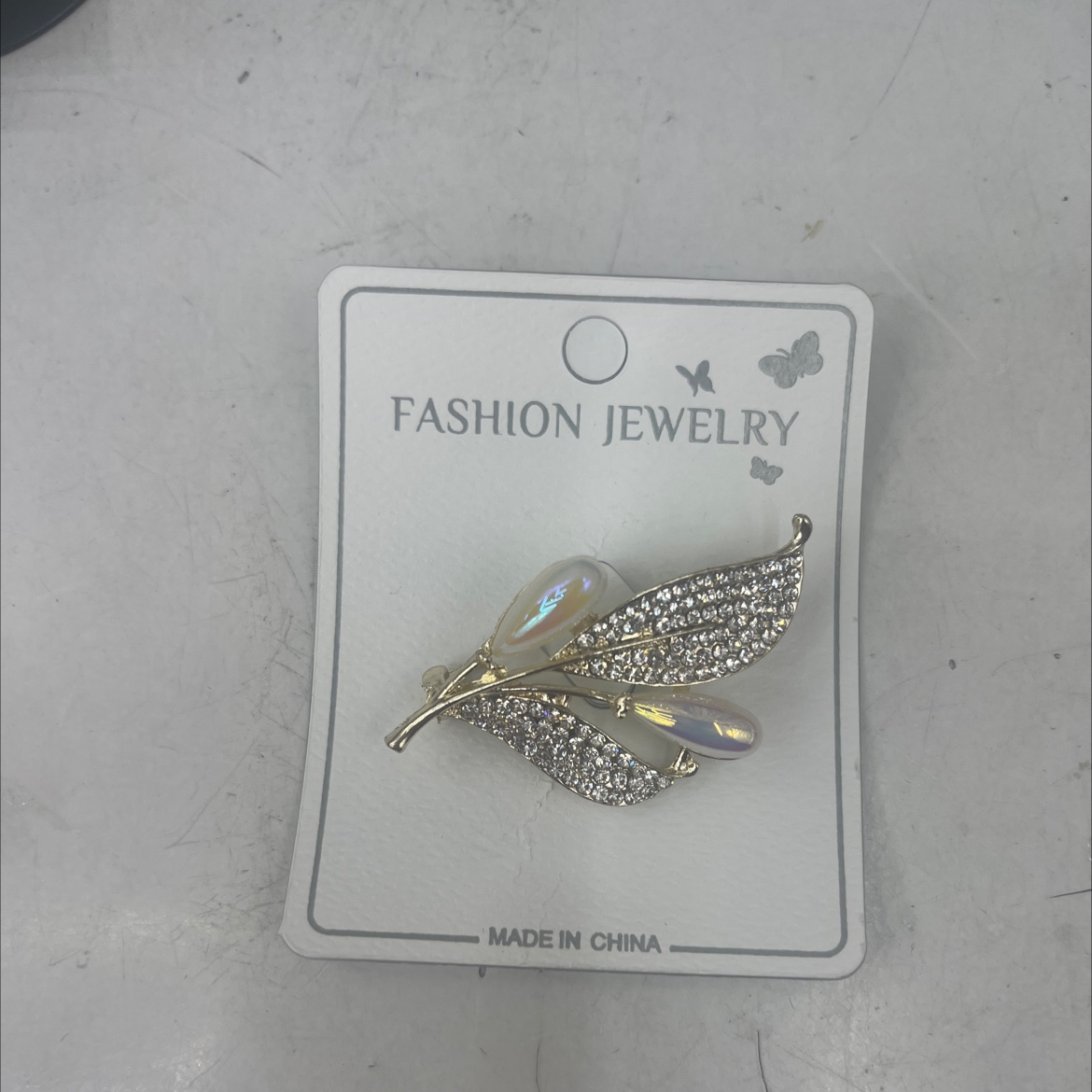 浅金珍珠胸针详情图2