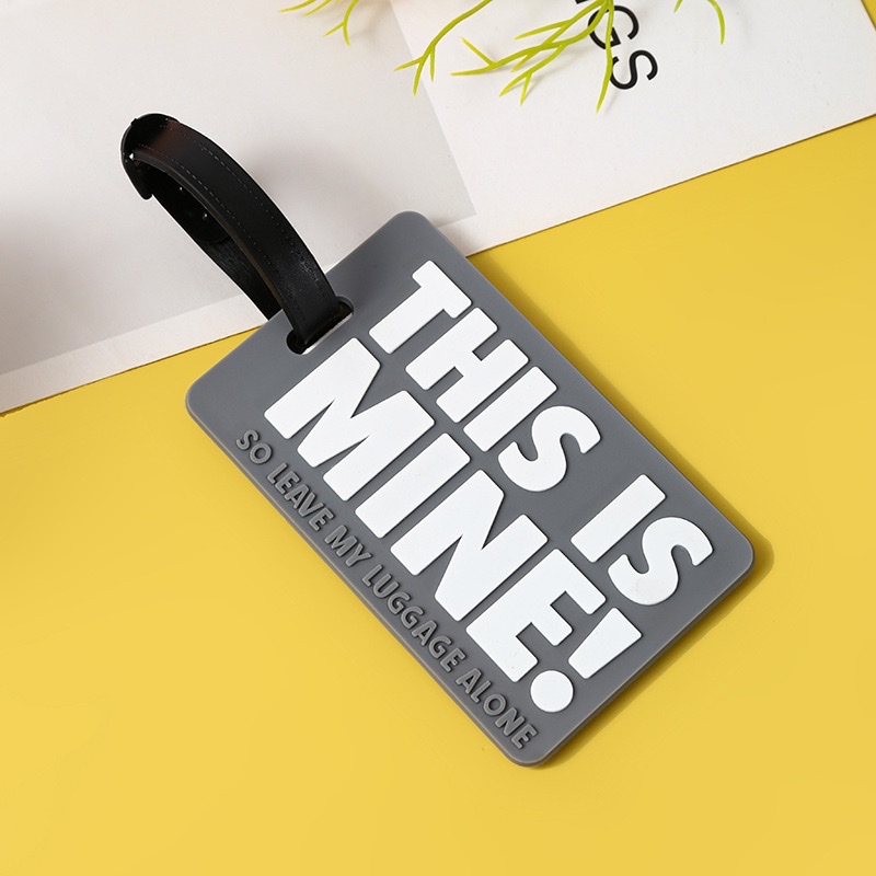 Soft silicone L-glue PVC luggage tags, boarding passes, bag hangers detail image 5