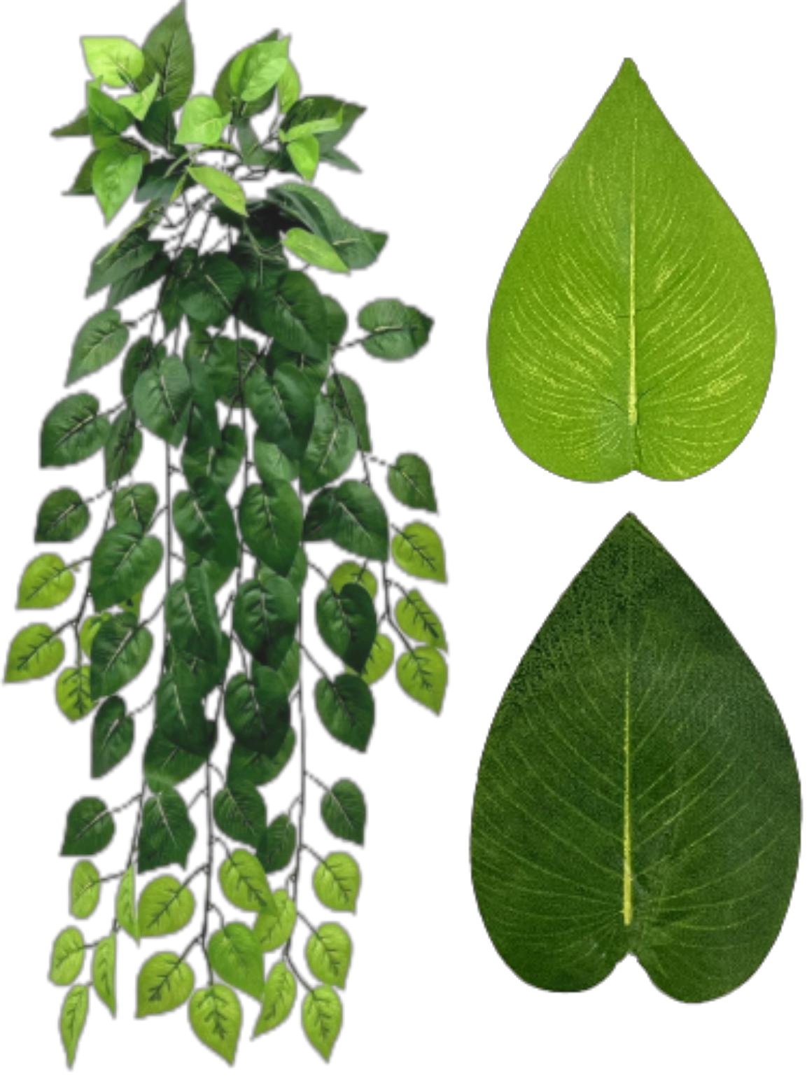 壁挂仿真绿植仿真绿萝壁挂植物室内装饰绿藤人造塑料壁挂花吊篮藤条壁挂假绿植白底实物图
