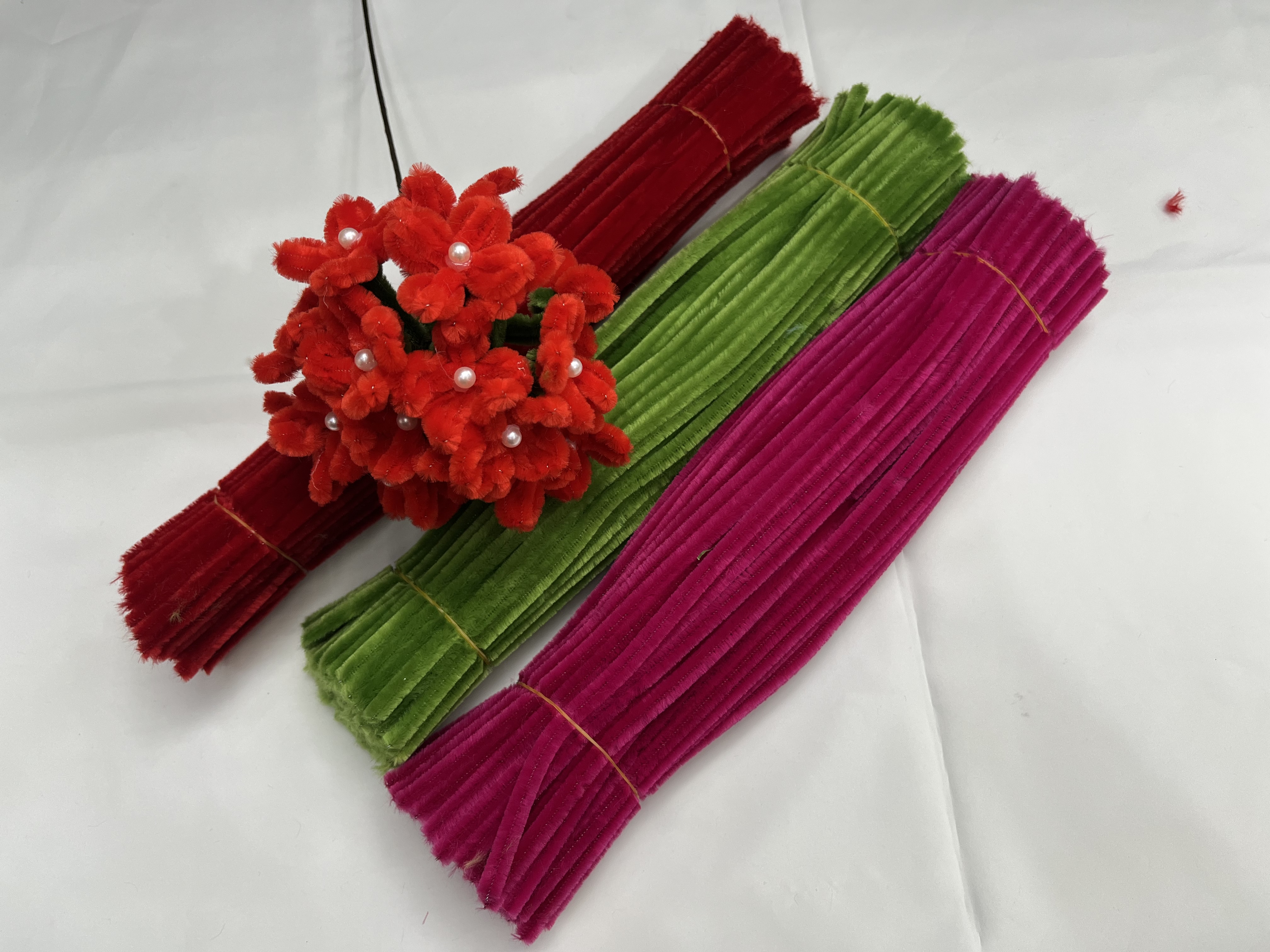 铁线扣花杆热镀锌钢丝蚕丝线金属彩丝多用途建筑配件耐腐蚀耐用