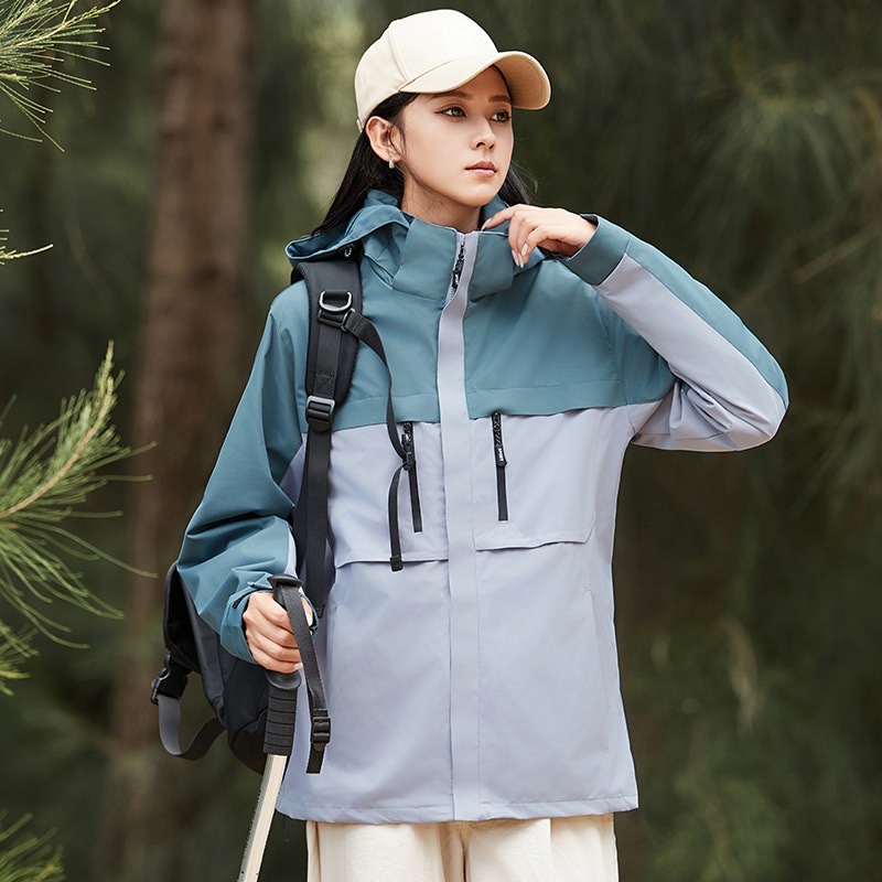Outdoor three-in-one down jacket, men's hooded soft shell windproof and waterproof multi-functional mountaineering suit, sports jacket, down jacket, men's hooded down jacket, outdoor detail image 7