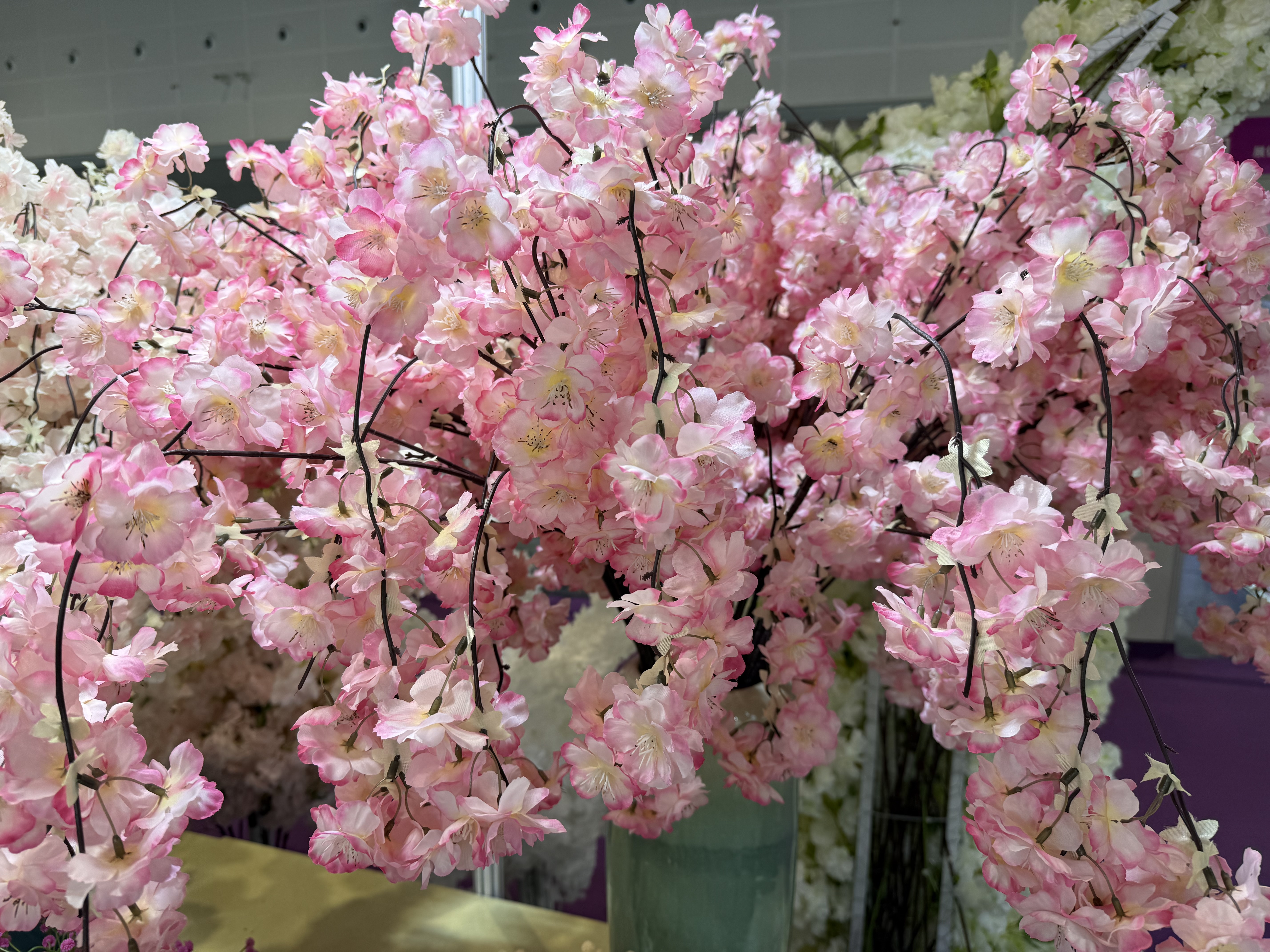 仿真花，工艺品，婚庆樱花，春天花园