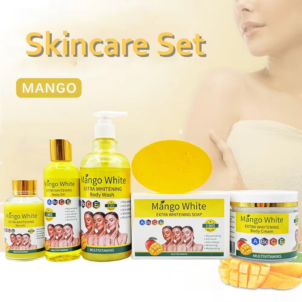 5D Gluta Mango White Extra Whitening Skincare set