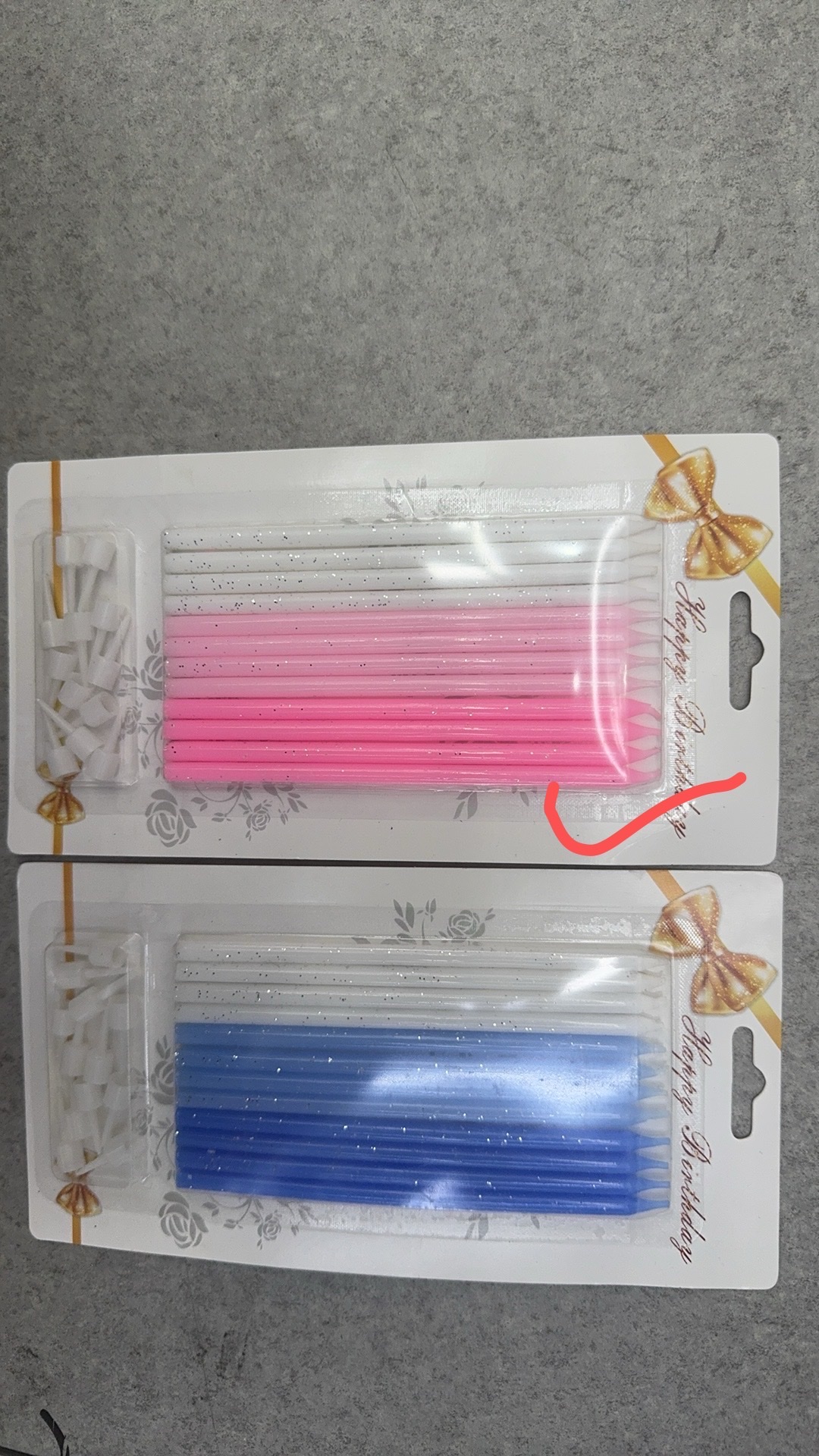 New 6-stick birthday wax Item Picture