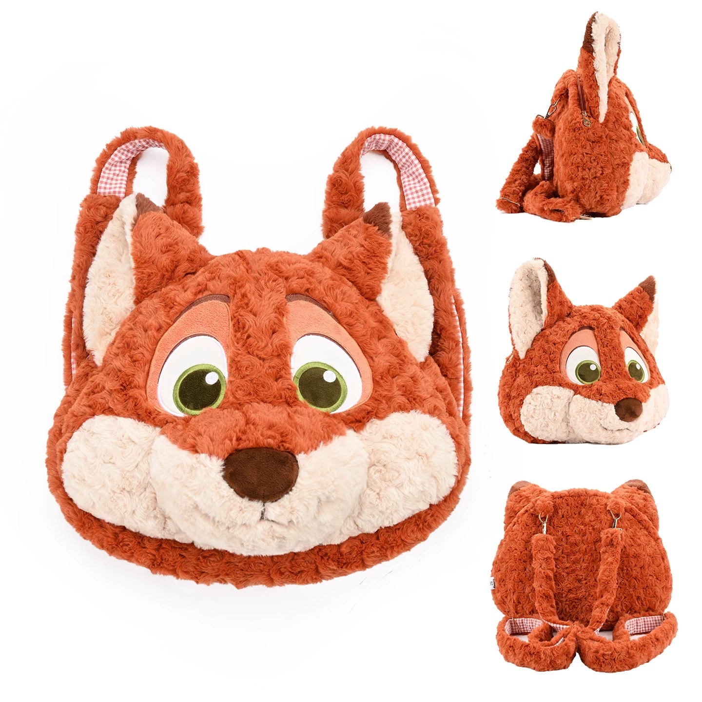 正版 疯狂动物城 尼克和朱迪 双肩包+靠枕 两用详情图2