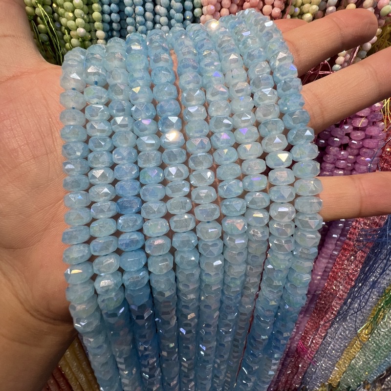 透明车轮串珠米珠木珠手工DIY配饰材料多色装饰品配珠50g详情图2