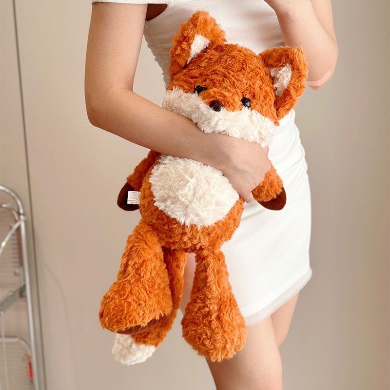 Cute fox plush toy, Running doll doll, girls' bed children's comfort doll, birthday gift for Qixi Festival detail image 9