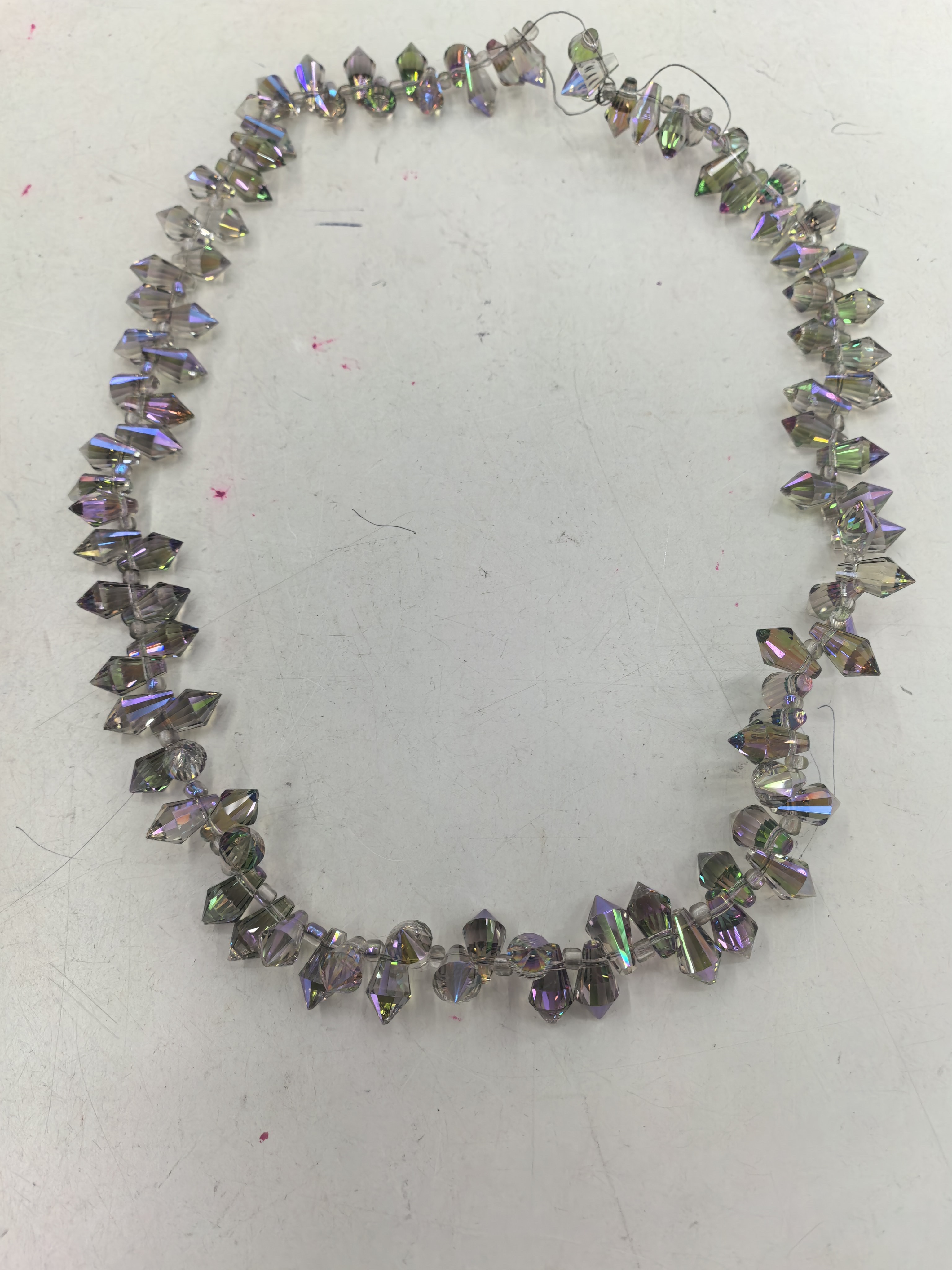 水晶竹子中南柱宝塔6*12mm宝剑串珠饰品DIY配件