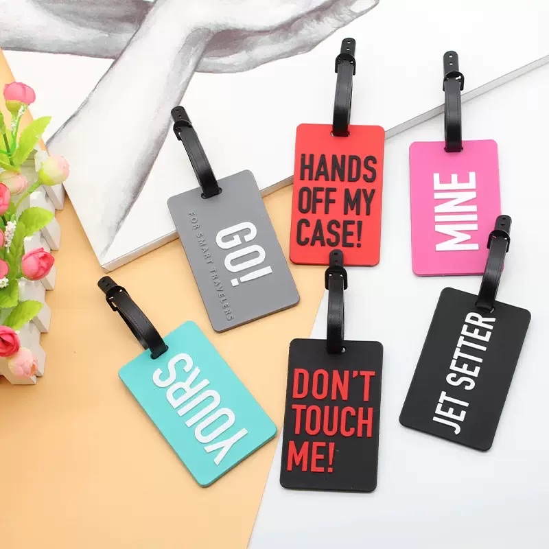Soft silicone PVC luggage tags, boarding passes detail image 12