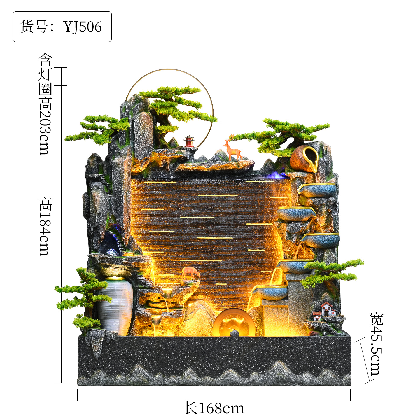 树脂流水盆景雾化假山流水水幕墙屏风空气加湿器树脂流水庭院水帘花园装饰庭院装饰屏风花园石雕屏风庭院装饰花园装饰