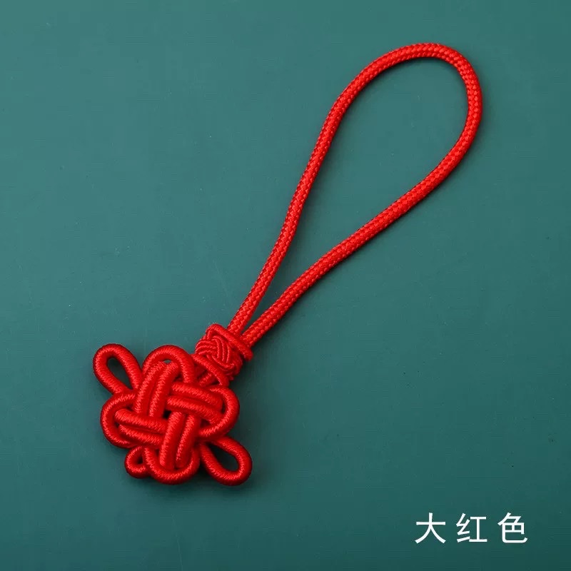 双色吉祥结挂绳DIY饰品配件中国结流苏穗子吊绳手工编织挂件绳细节图