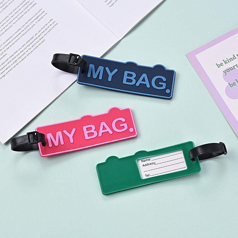 Soft silicone PVC luggage tags, boarding passes detail image 15