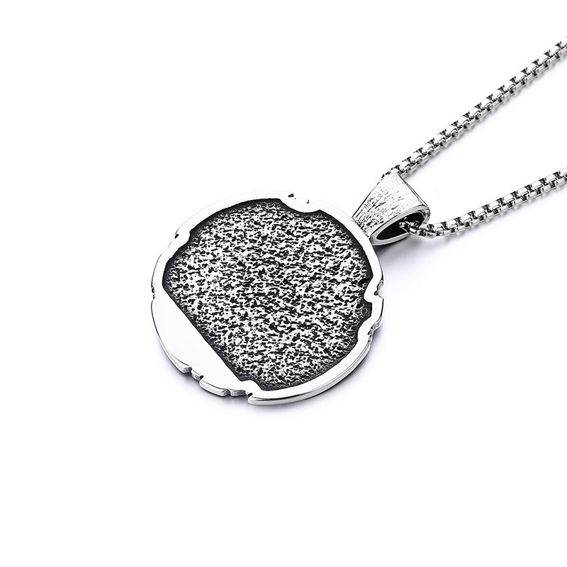 Temu cross-border new best-selling titanium steel Holy Angel Jesus necklace Religious prayer Christmas gift wholesale stainless steel necklace Specification image